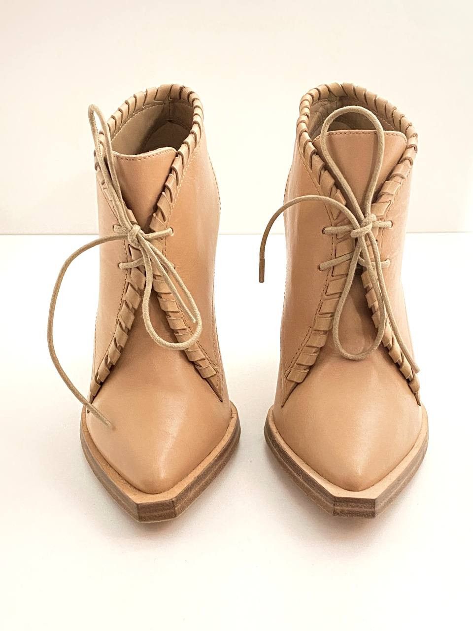 Alexander Wang Alexander Wang Sofi Lace Up Leather Tan Ankle Boots Shoes Size US 5 / IT 35 - 4 Thumbnail