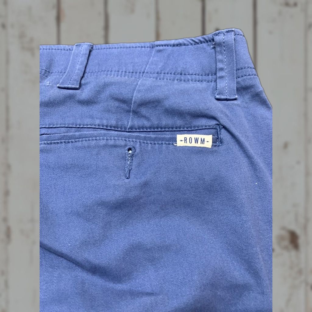Vintage VINTAGE Rowm Men’s Chino Pants Blue 34x31 Regular Comfort Waist Mens Size US 34 / EU 50 - 1 Thumbnail