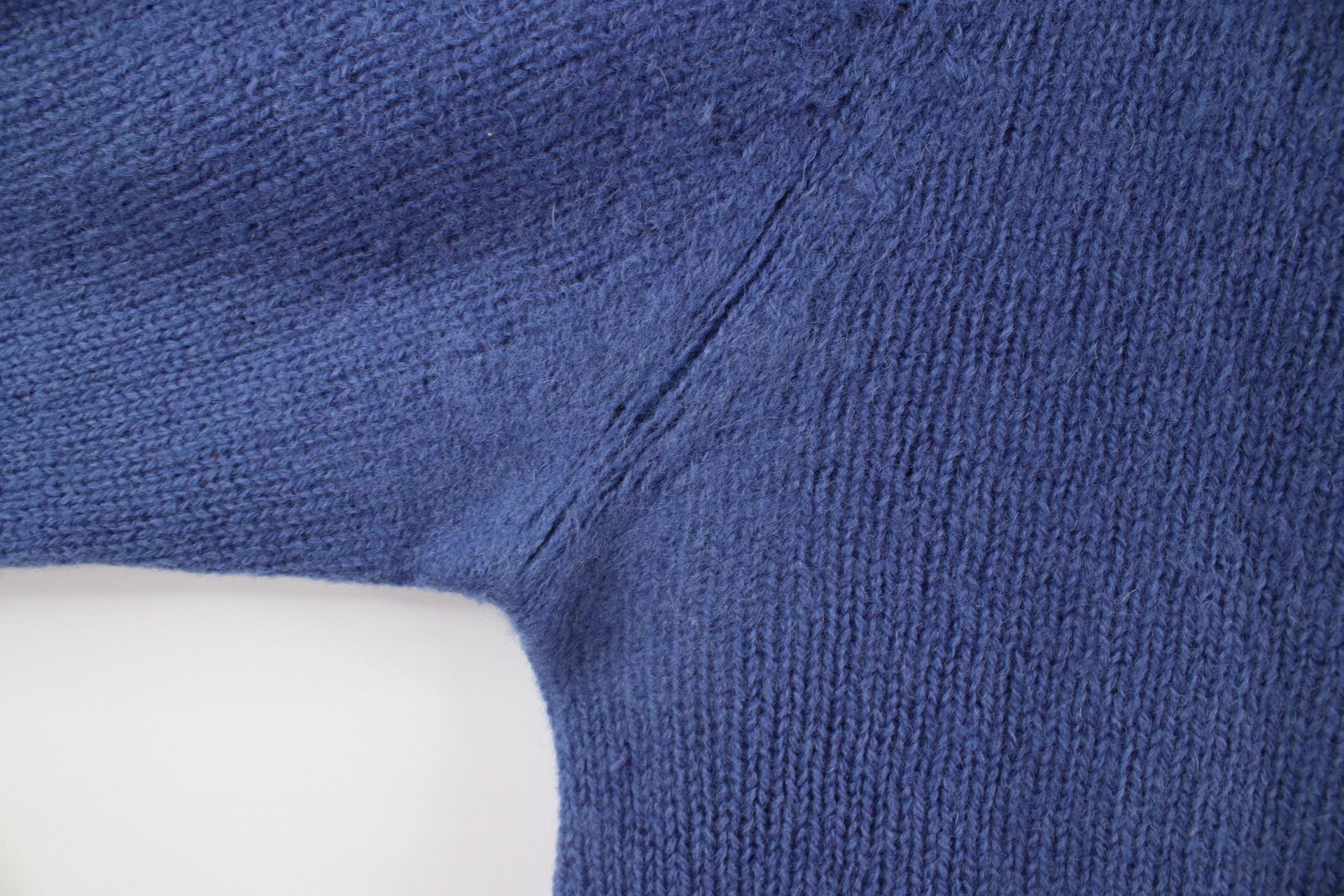 Vintage Vintage 70s Streetwear Shetland Wool Knit Sweater Blue Size US L / EU 52-54 / 3 - 4 Thumbnail