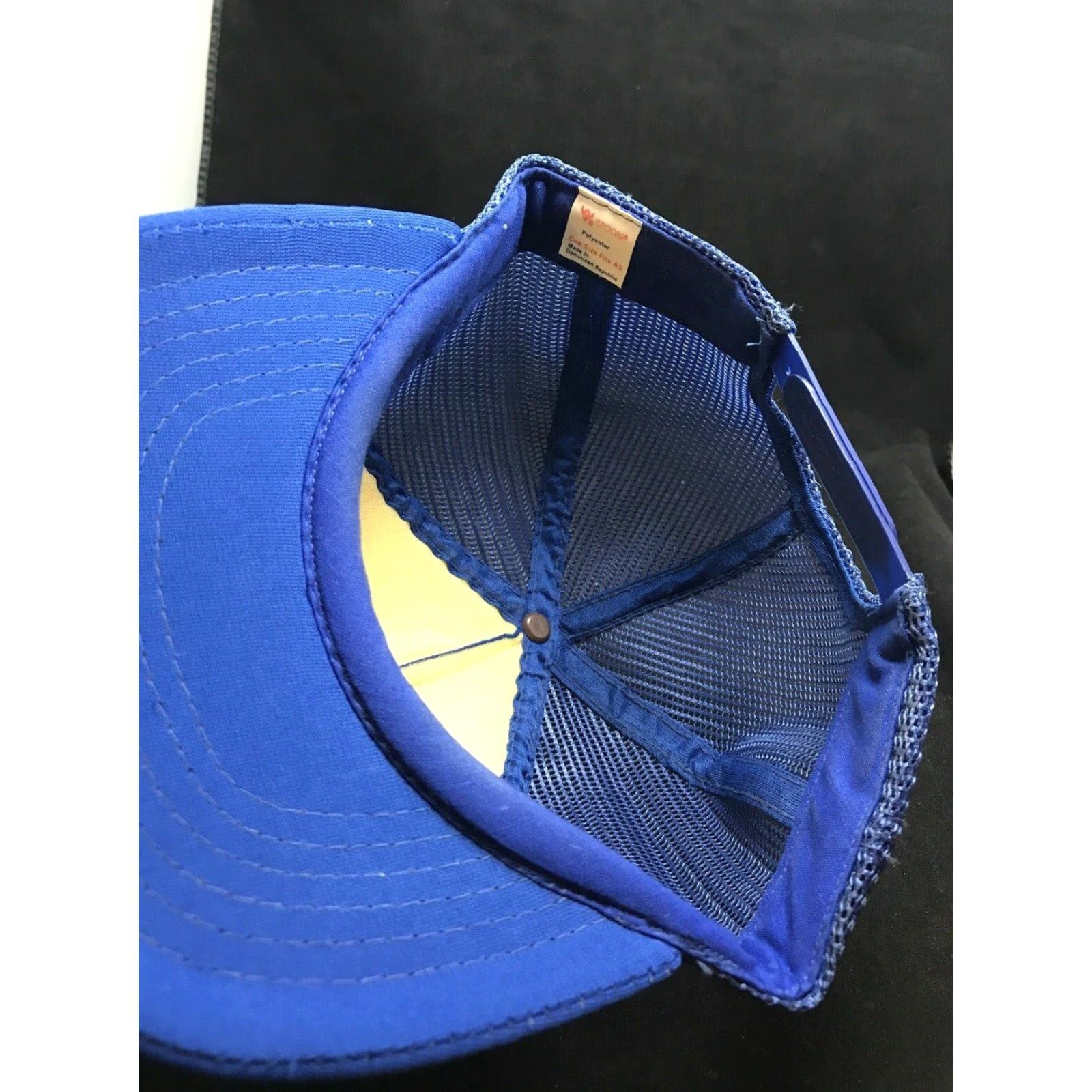 Vintage Caldwell Air Service Airline Trucker Blue Snapback Hat One Size Fits All Foam Size ONE SIZE - 6 Thumbnail