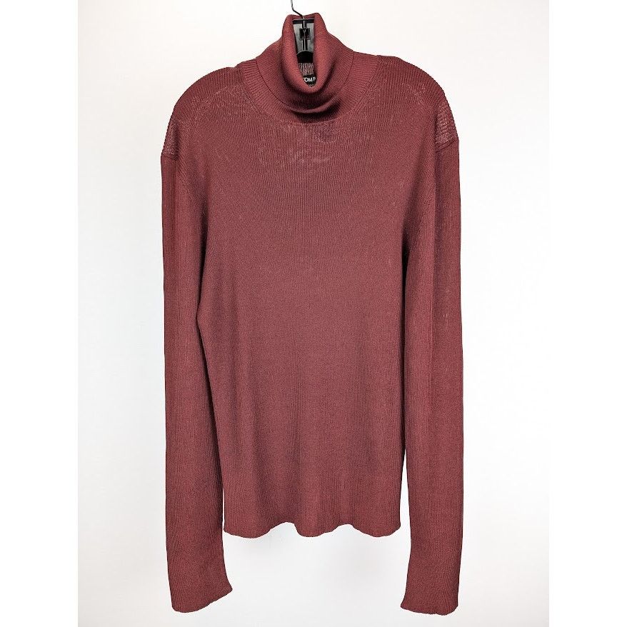 Tom Ford o1rshd1 Rollneck Sweater in Burgunday Size US XL / EU 56 / 4 - 2 Thumbnail