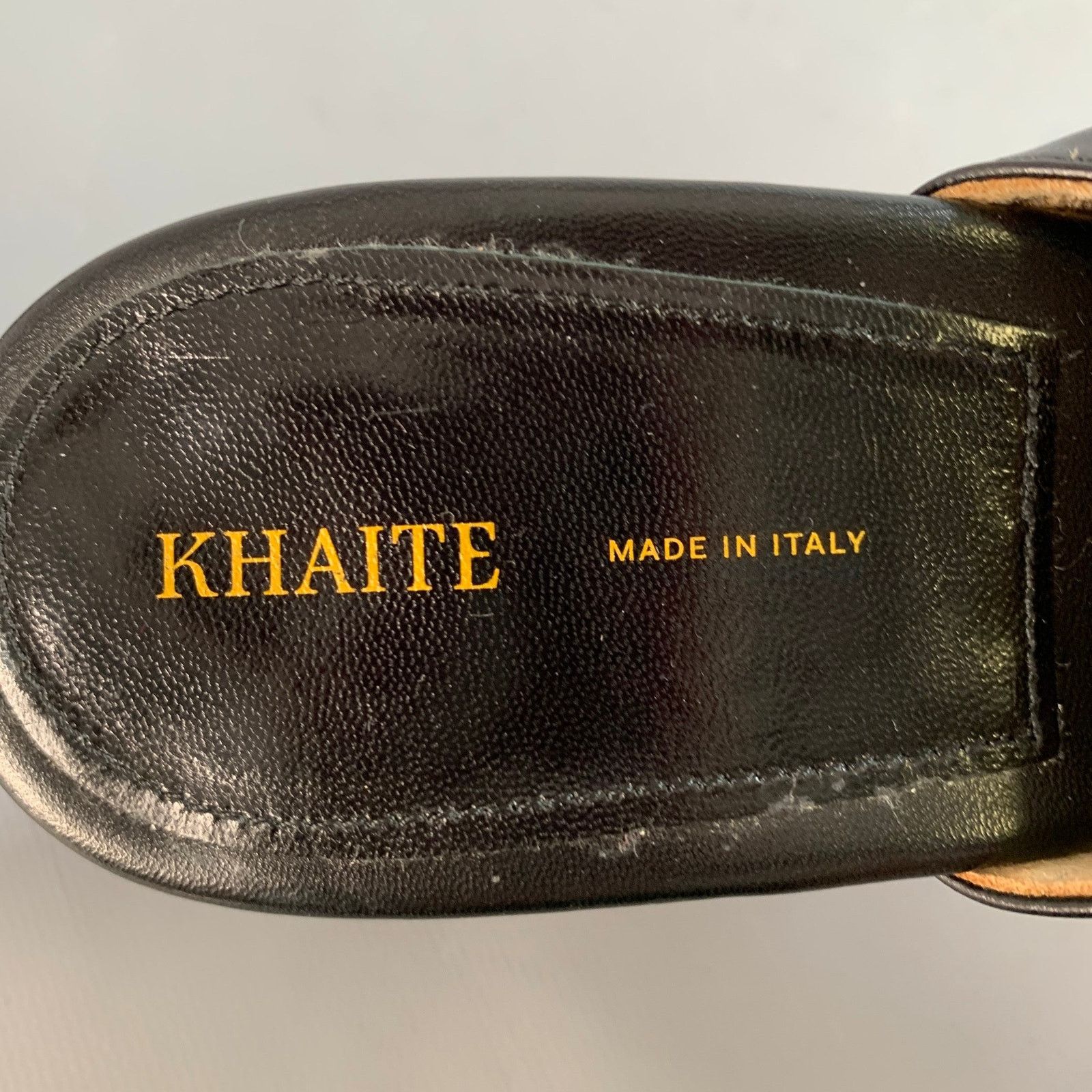 KHAITE KHAITE Size 9.5 Marion Black Leather Wedge Pumps Size US 9.5 / IT 39.5 - 6 Thumbnail