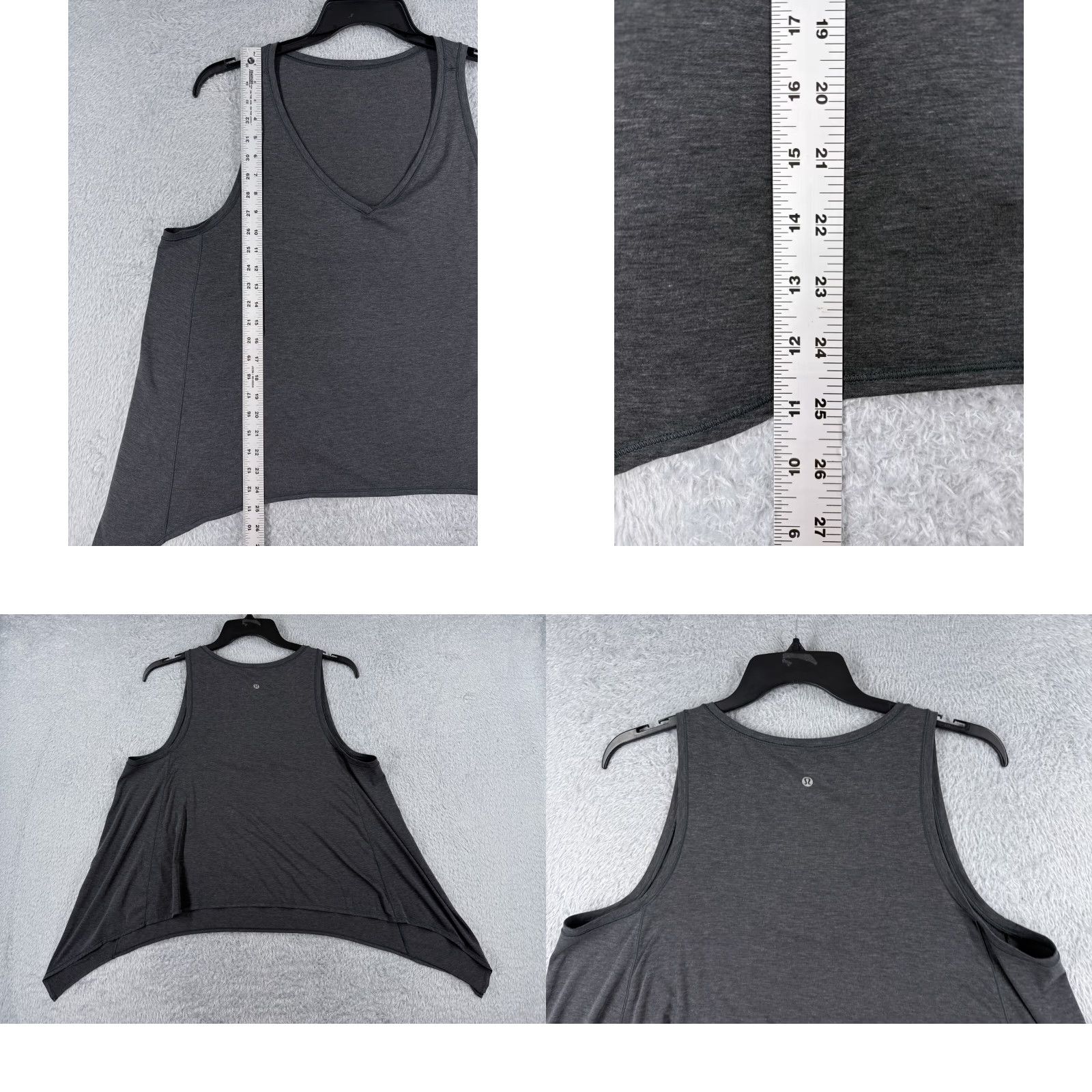 Lululemon Lululemon Shirt Women 6 Gray Watch Me Flip Tank V-Neck Tie Yoga Gym W1ASFS Shirt Women Tank Gray Lululemon 6 V-Neck Casual Size M / US 6-8 / IT 42-44 - 8 Thumbnail