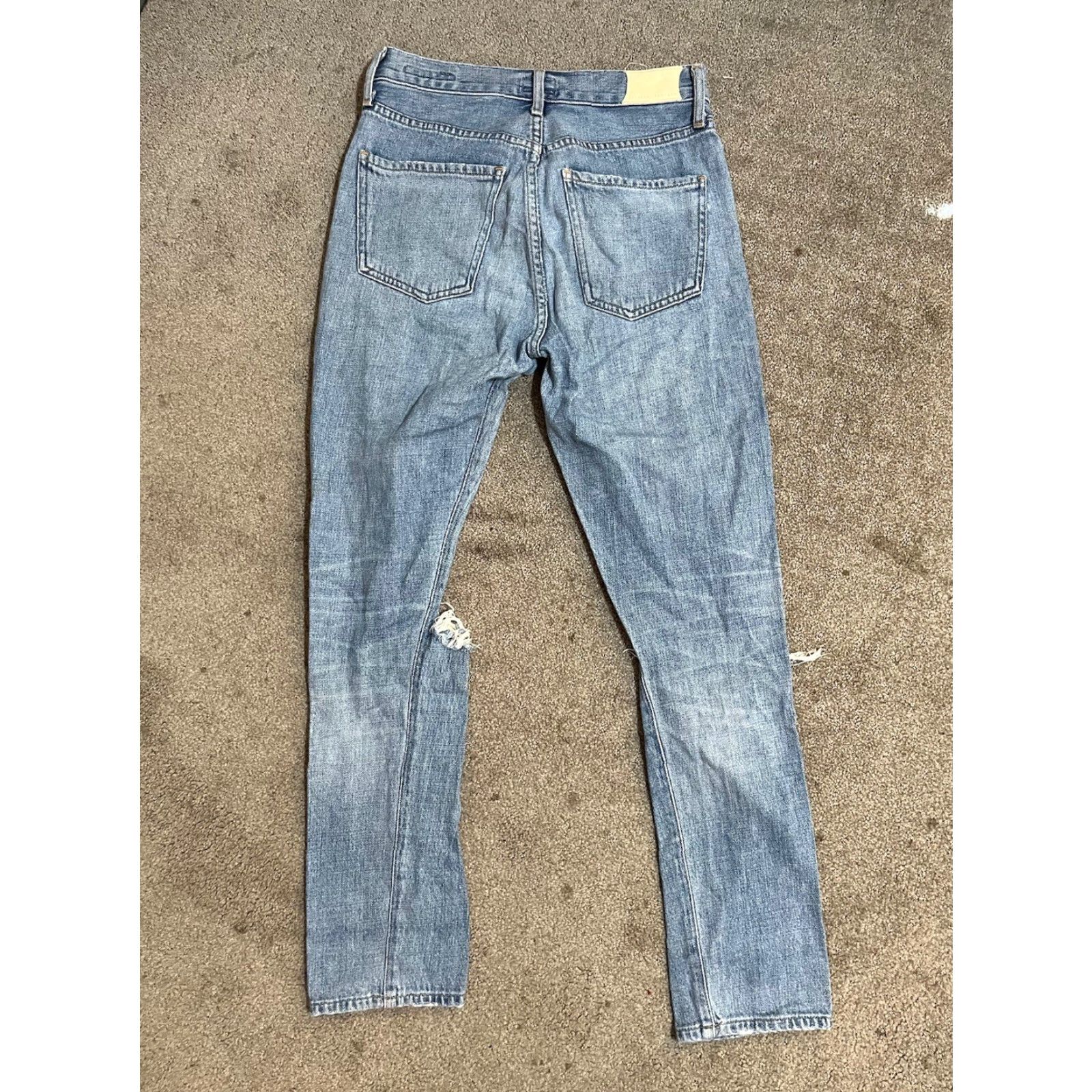 Citizens Of Humanity Citizens of Humanity Jeans Women 24 Blue Premium Vintage Liya Distressed Cropped High Rise Classic Fit Crop 90s Bohemian USA Size 42" / US 20 - 2 Thumbnail