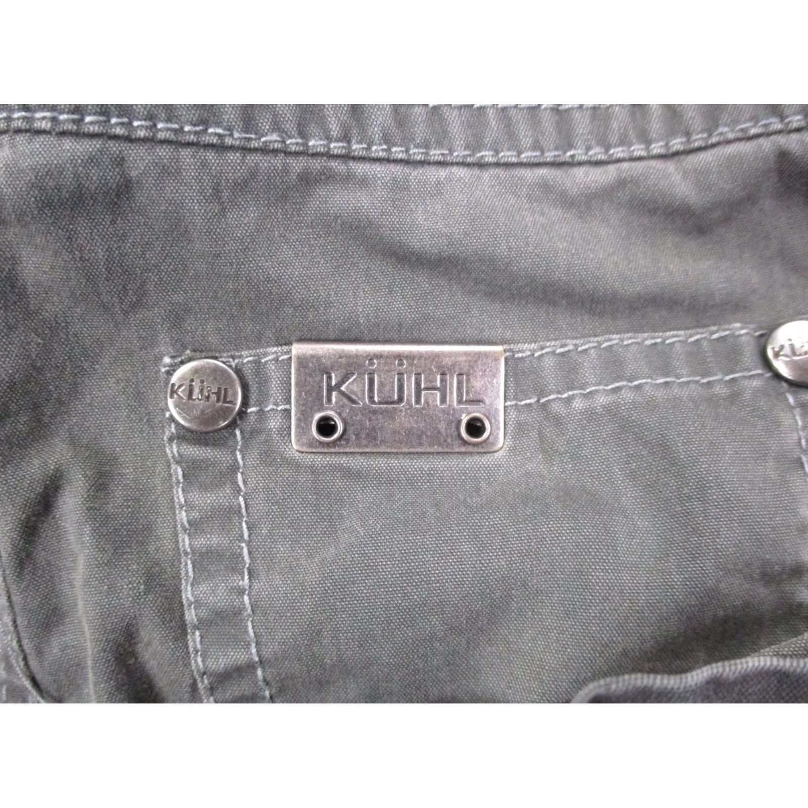 Vintage Kuhl Revolvr Pants Mens 36 X 32 Green Carpenter Pockets Flat Front Regular Size US 36 / EU 52 - 7 Thumbnail