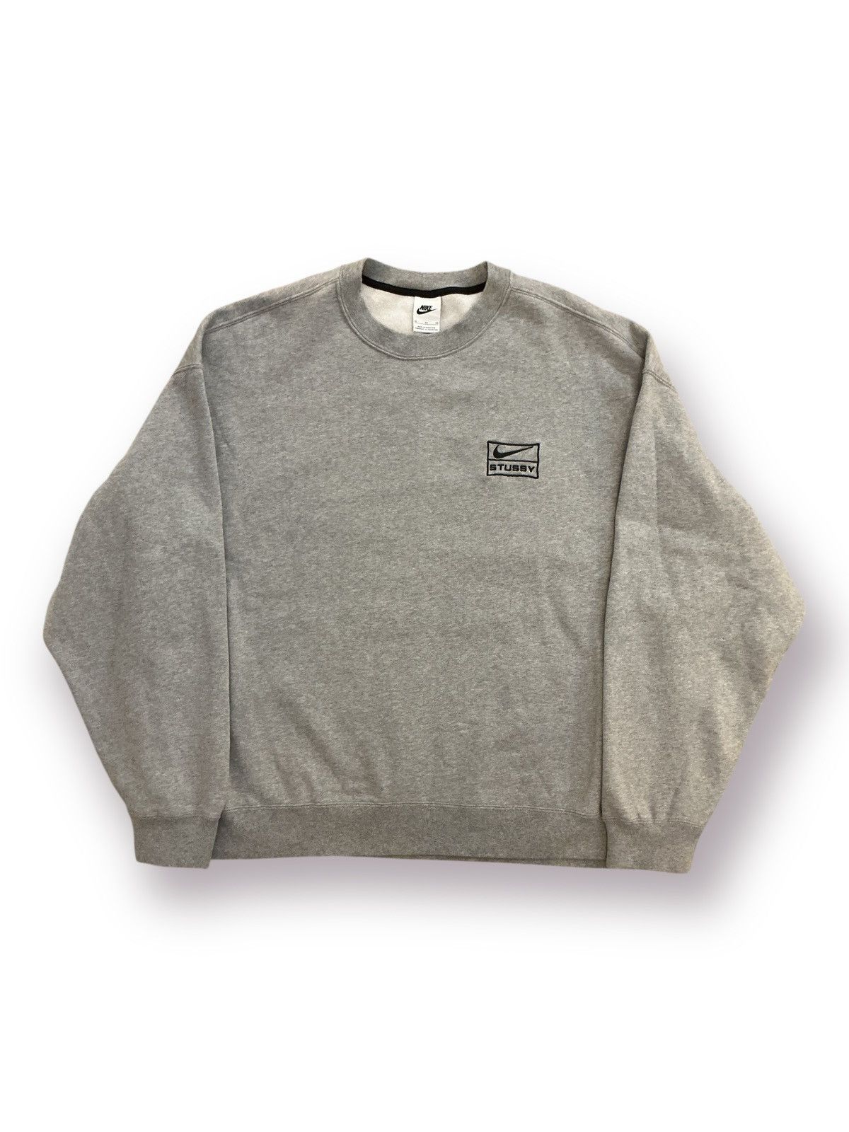 トップス Stussy x Nike Fleece Crew Grey Nike x Stussy Crew Fleece Grey Men's - US