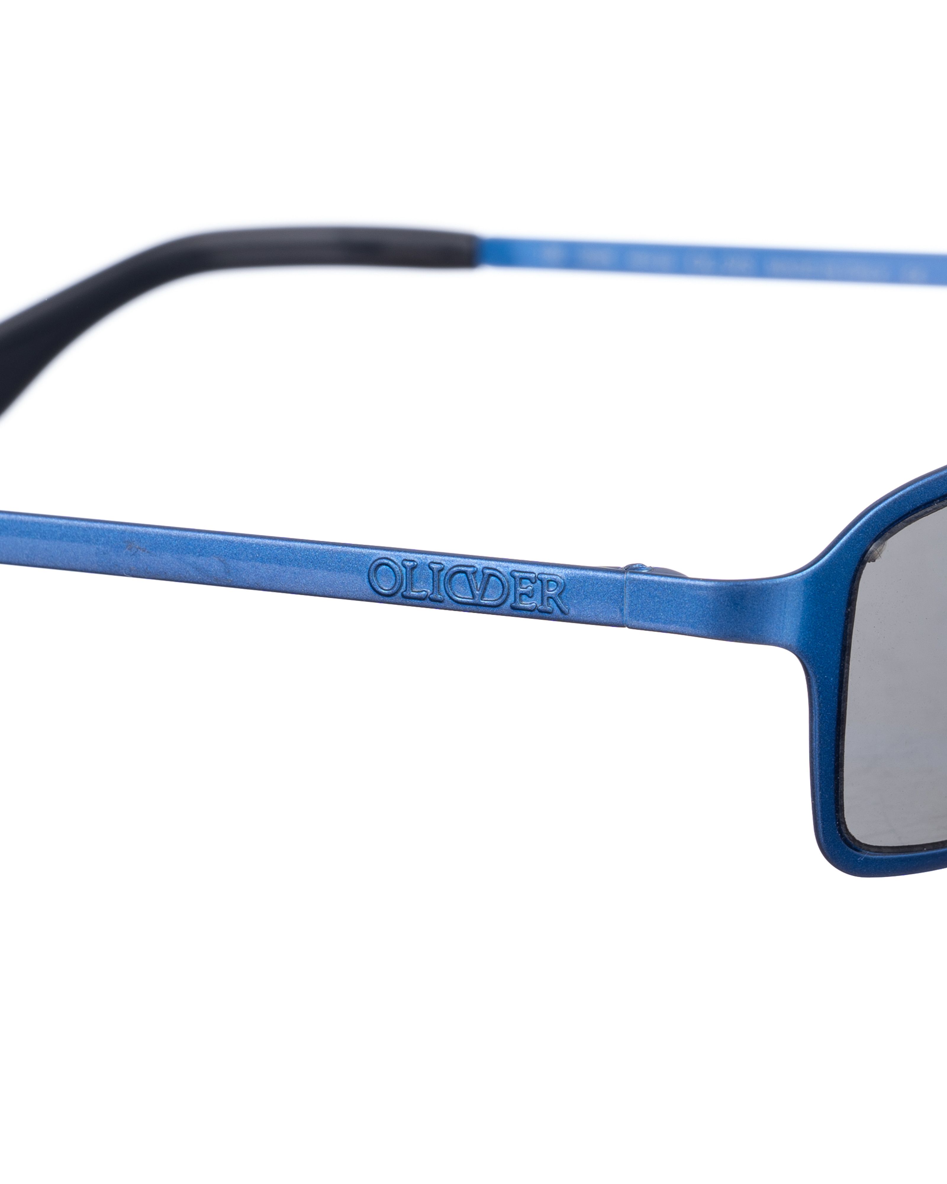 Valentino Oliver by Valentino 90's Deep Blue Rectangular Sunglasses Size ONE SIZE - 3 Thumbnail