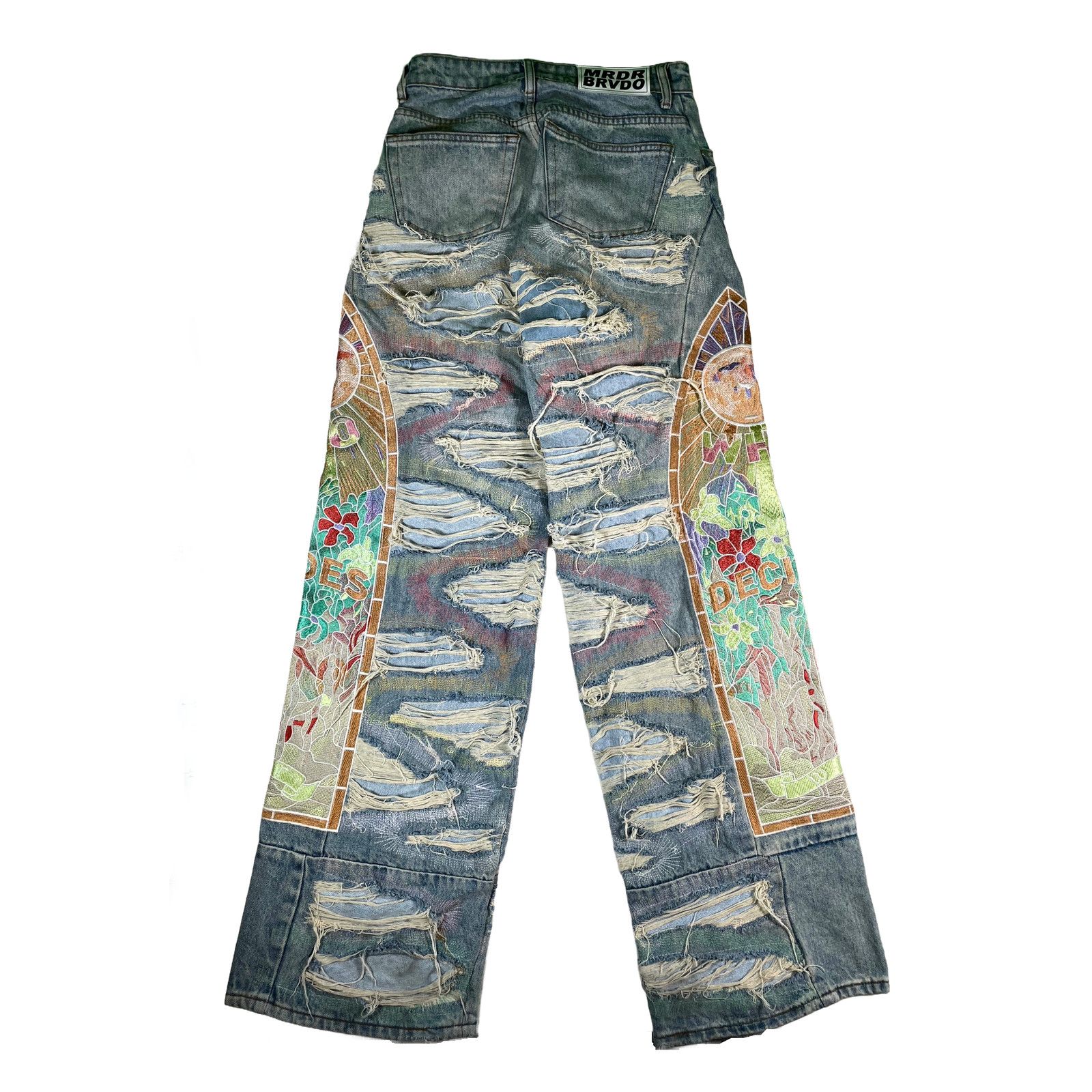 Who Decides War Who Decides War Side Embroidery Denim Multicolor Jeans Size US 26 / EU 42 - 2 Thumbnail