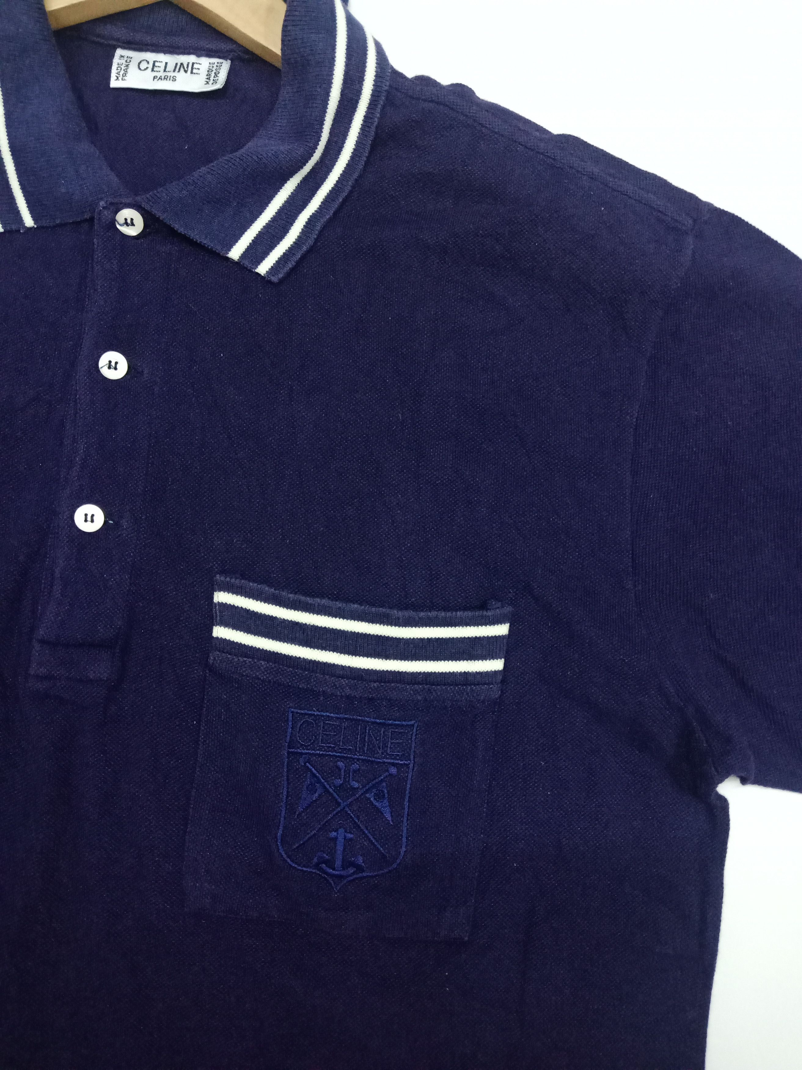 Celine Celine Embroid Polo #D Size US L / EU 52-54 / 3 - 4 Thumbnail