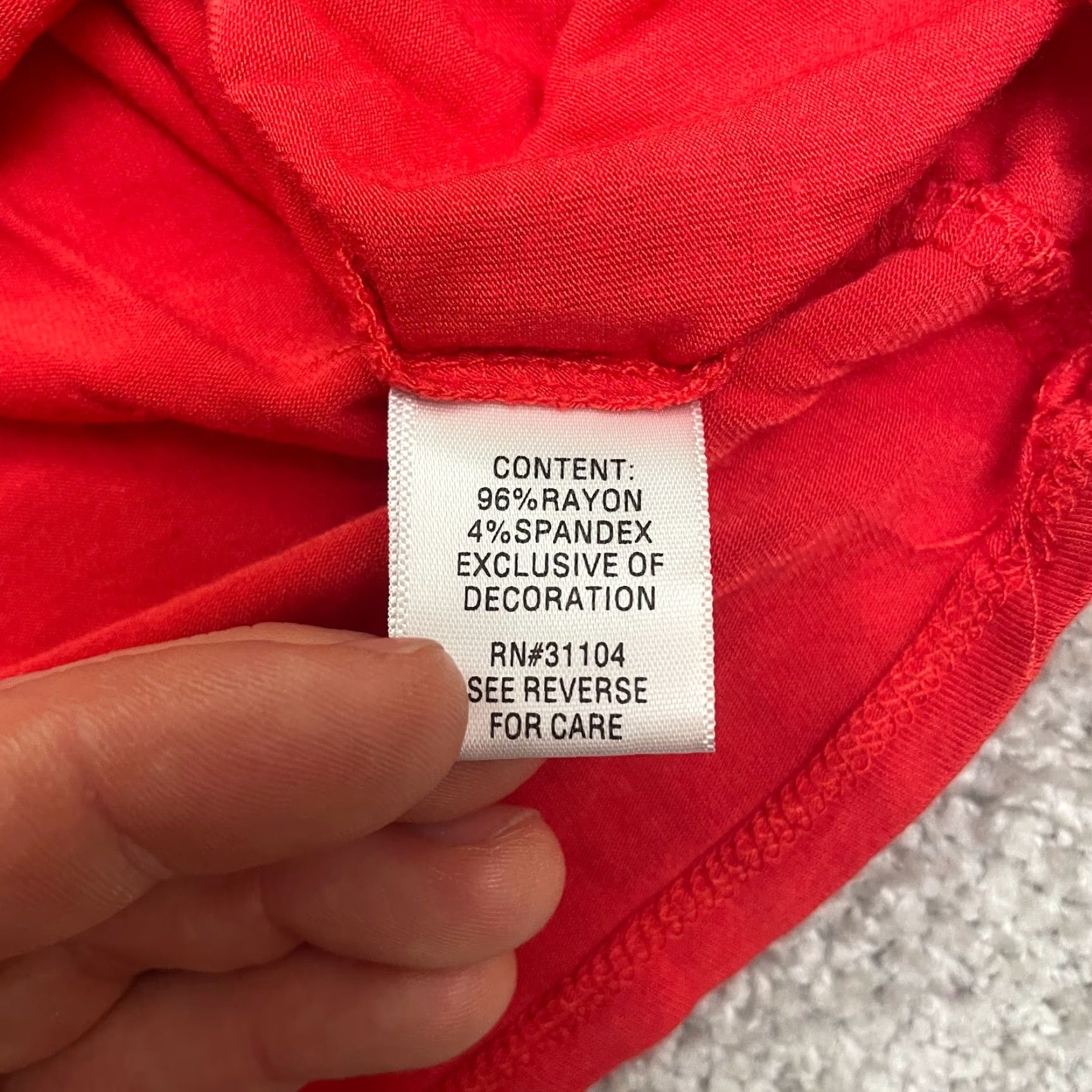 Vintage New Directions Cropped Knot Top Shirt Women M Red Off Shoulder Bell Sleeve Casual Modern Beach 90s Womens Size M / US 6-8 / IT 42-44 - 6 Thumbnail