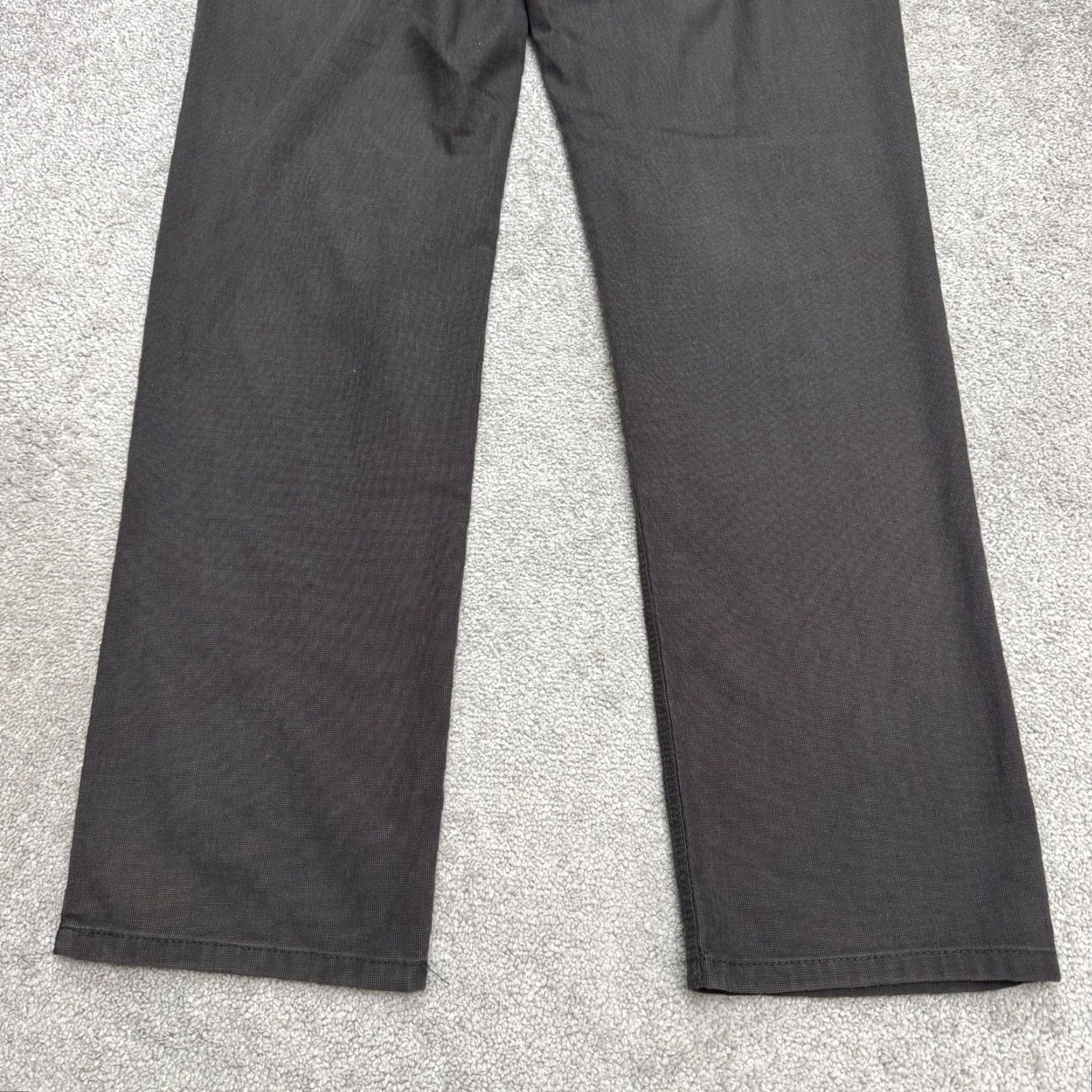 BRAX BRAX Chino Pants Men 42x34 Dark Gray Straight Leg Trouser Size US 42 / EU 58 - 3 Thumbnail