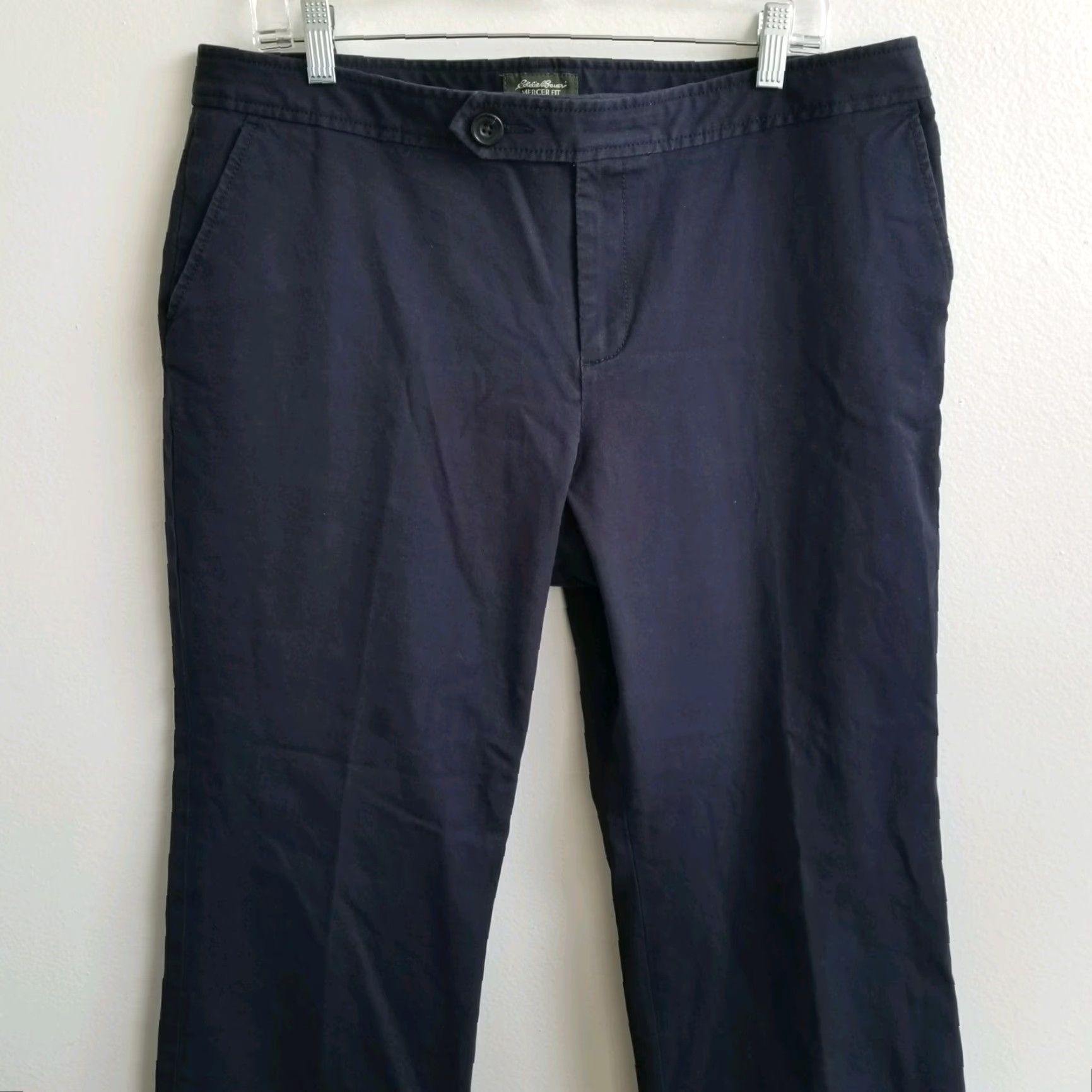 Eddie Bauer VINTAGE Eddie Bauer Mercer Fit Women's Navy Blue Slack Career Pants Size 16 Petite Size 38" / US 16 / IT 52 - 2 Thumbnail