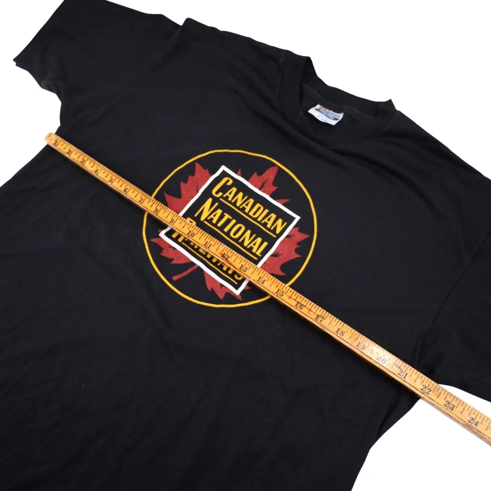 Vintage VINTAGE Canadian National Railways Mens XL Graphic T Shirt Black Size US XL / EU 56 / 4 - 7 Thumbnail
