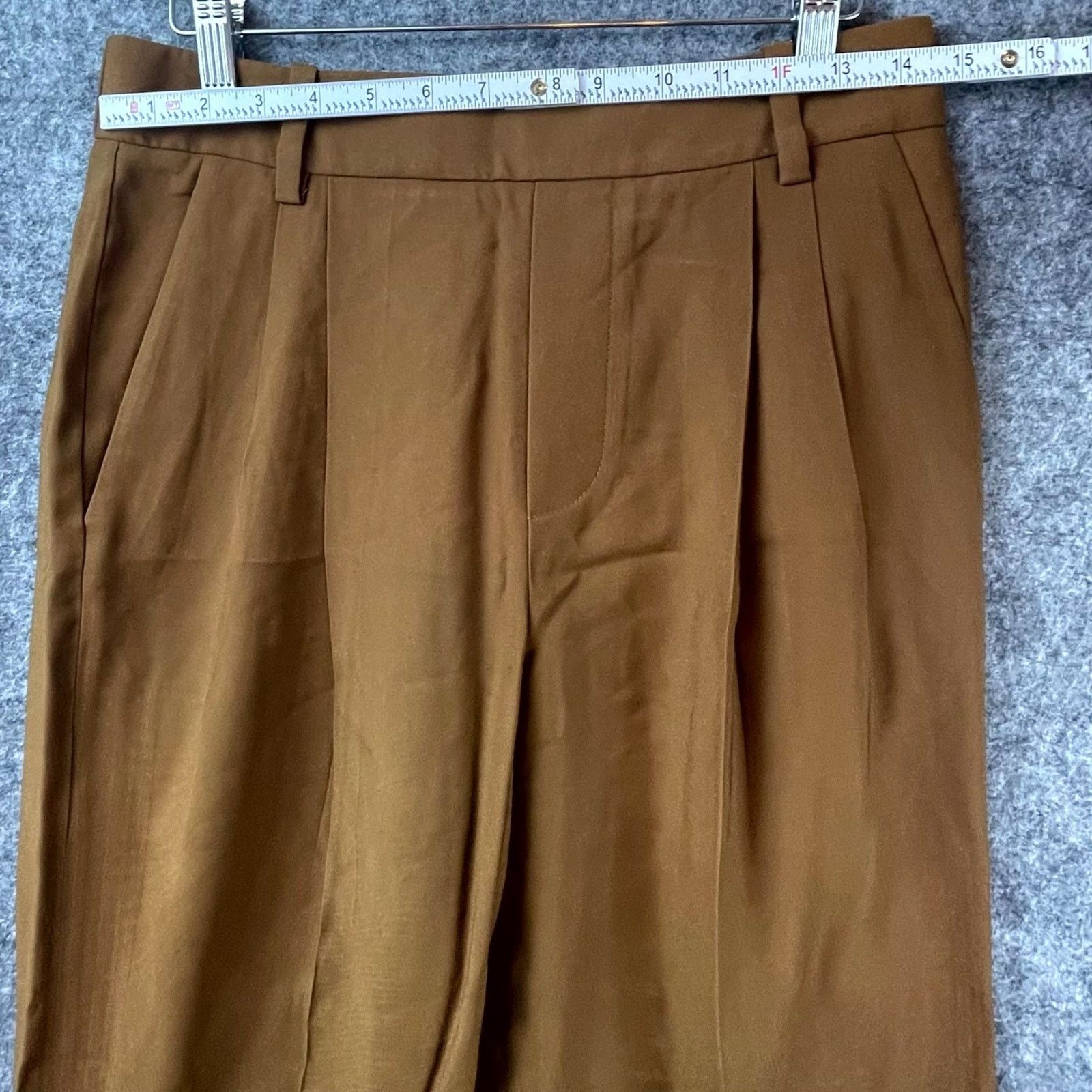 Vince Vince Pants Womens Medium Brown Straight Pleated Trouser Size 30" / US 8 / IT 44 - 3 Thumbnail
