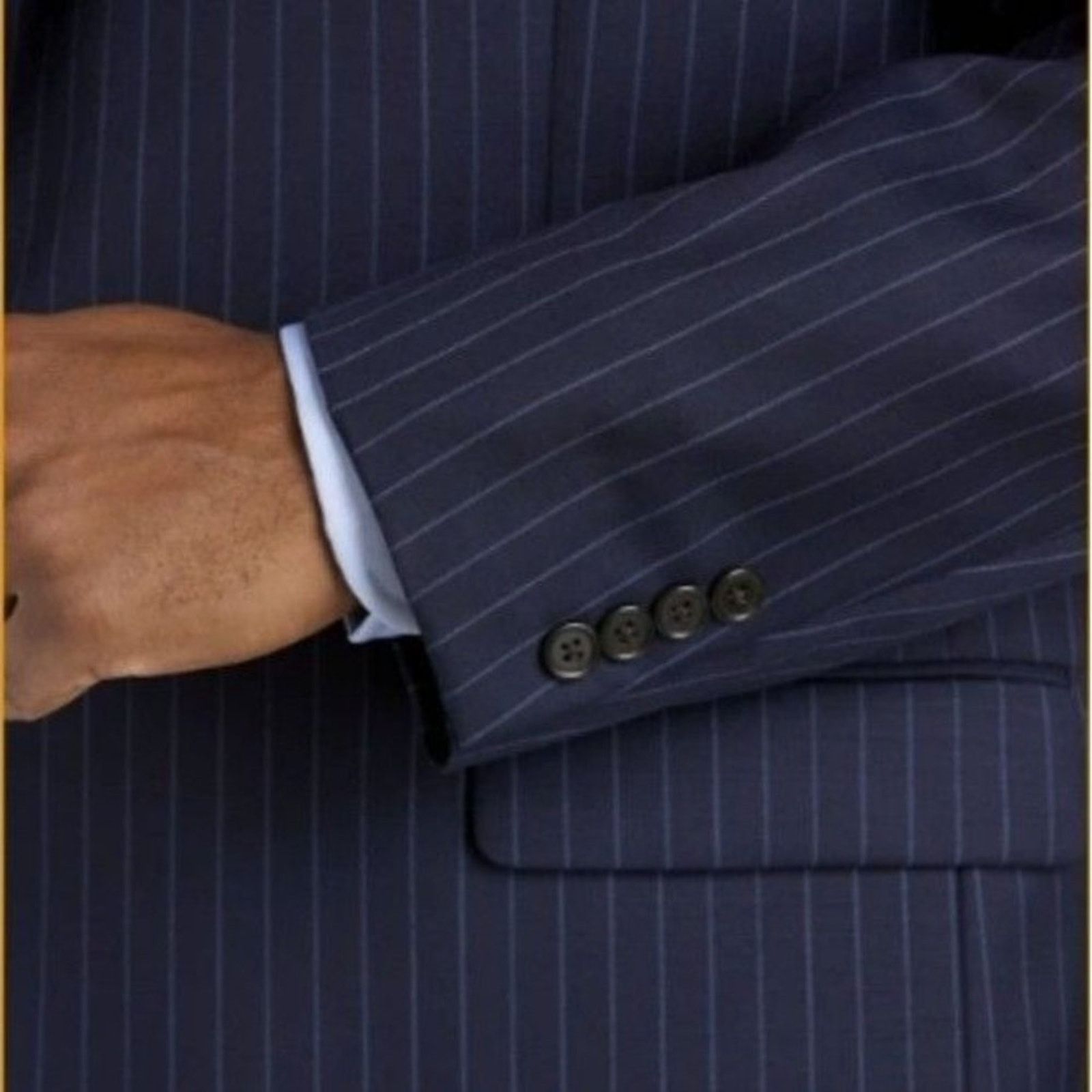 Lauren Ralph Lauren Lauren Ralph Lauren Pinstripe Wool Suit Jacket Blazer 48L Size 48L - 14 Thumbnail
