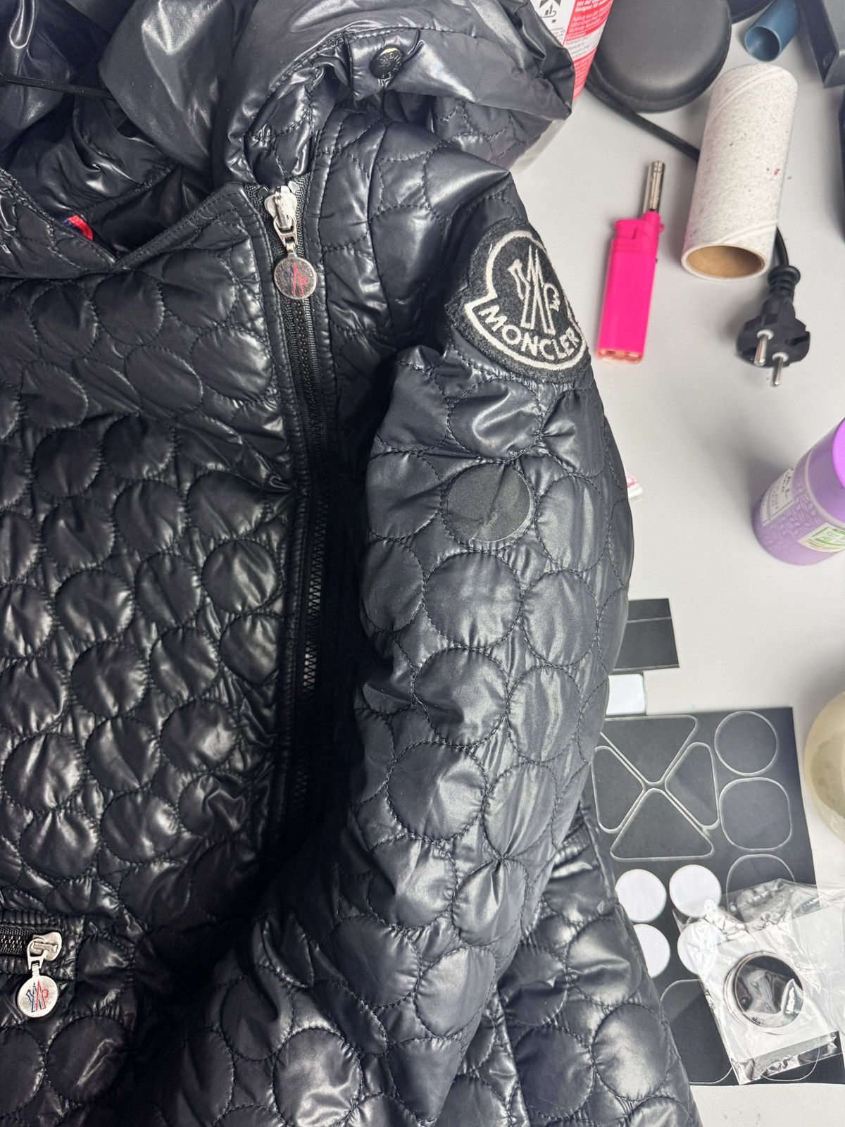 Moncler Women`s Moncler Black Puffer Quilted Hooded Jacket Size XS Size XS / US 0-2 / IT 36-38 - 17 Thumbnail