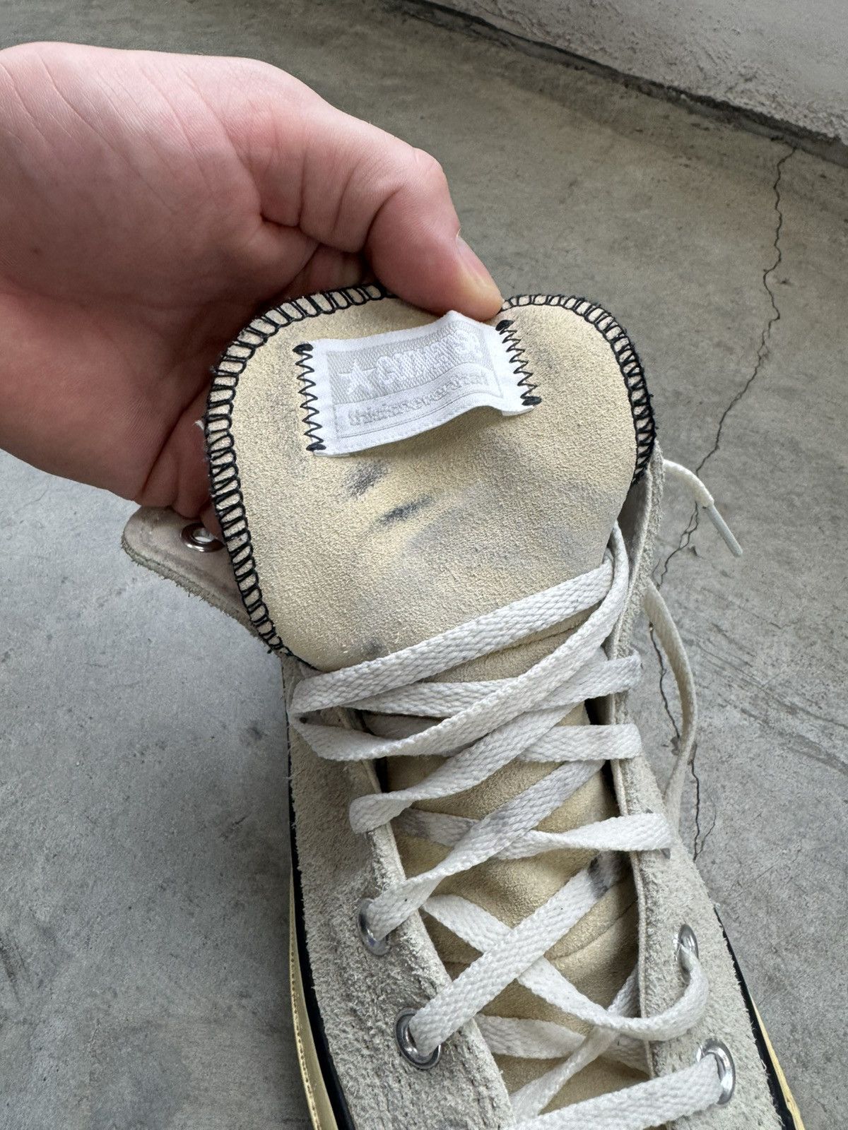 thisisneverthat Thisisneverthat Suede Aged High Top Chucks Converse Size US 7.5 / EU 40-41 - 7 Thumbnail