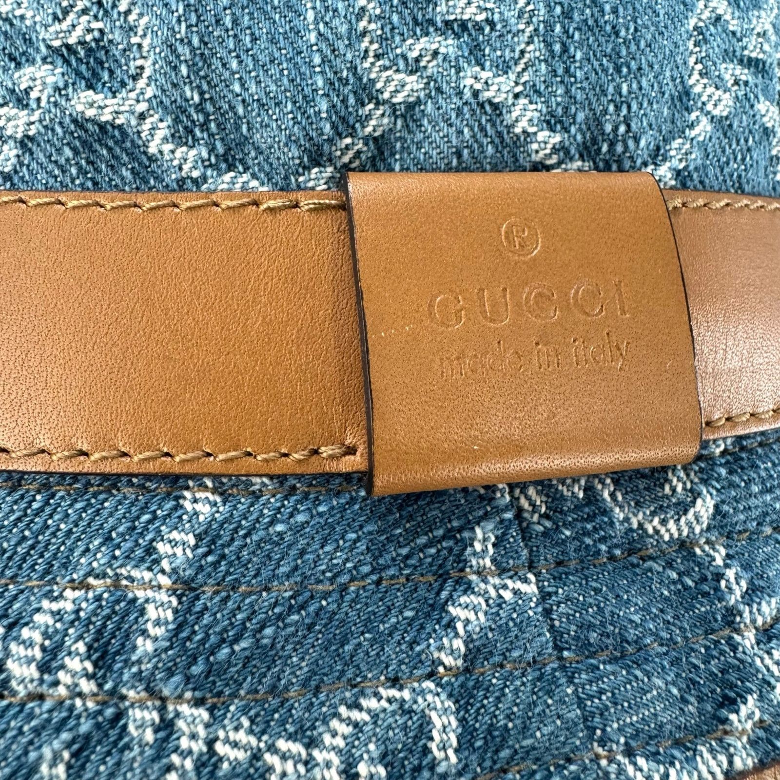 Gucci Gucci Monogram Denim Hat Size ONE SIZE - 9 Thumbnail