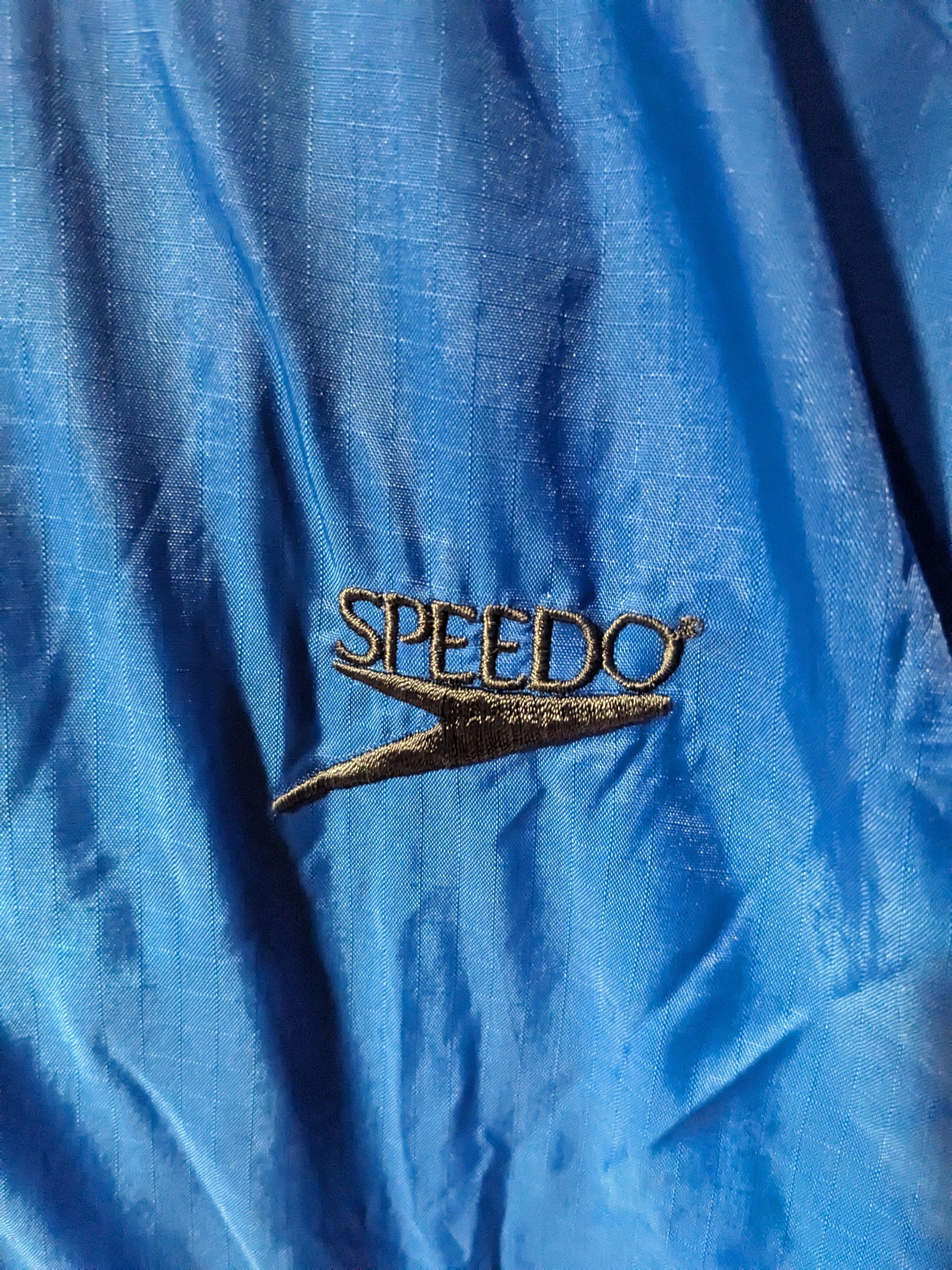 Speedo × Vintage Vintage 90s Speedo Youth X-Large Blue Windbreaker Jacket Size US XL / EU 56 / 4 - 2 Thumbnail