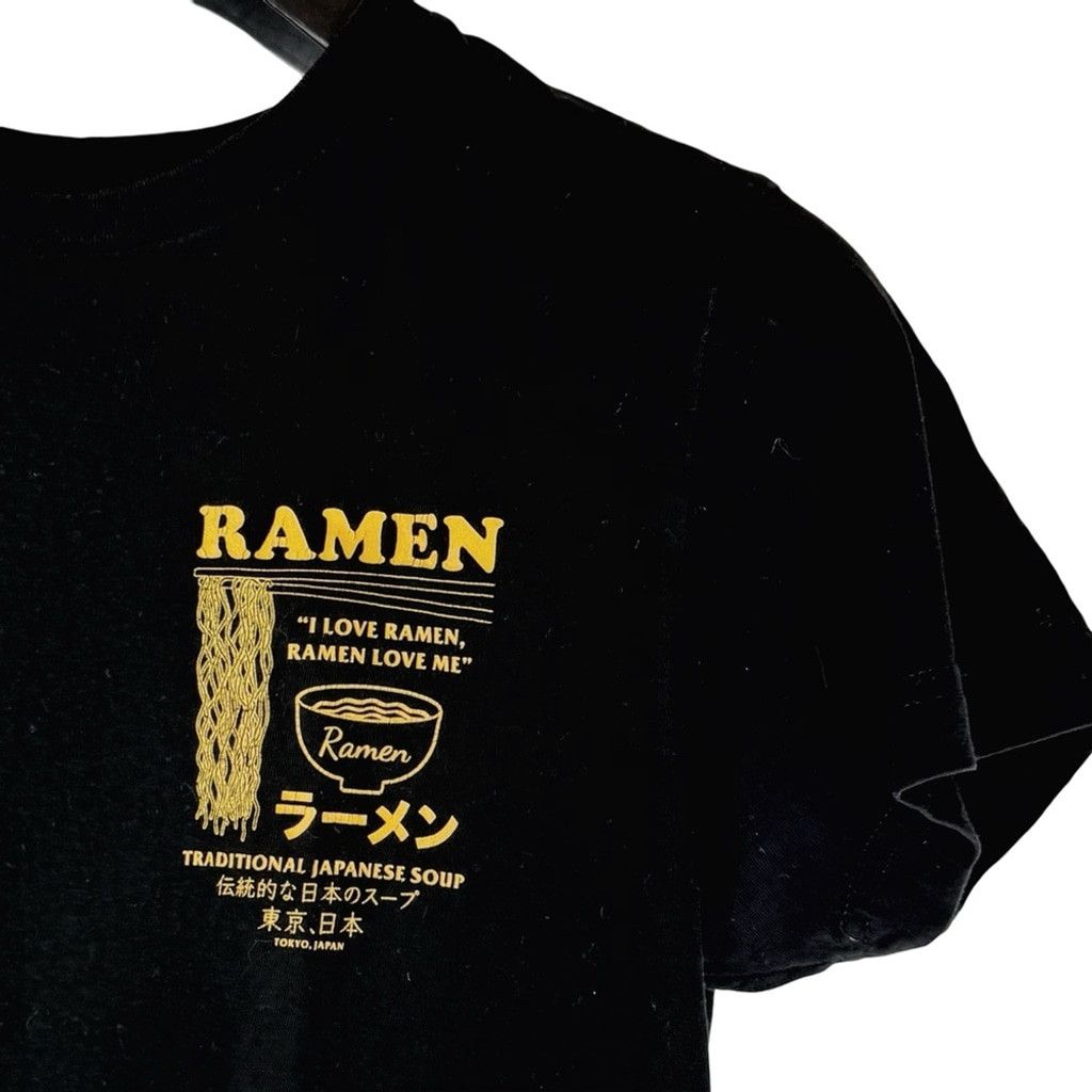 Other LCM INTERNATIONAL Women Black I Love Ramen Graphic T-Shirt S Size S / US 4 / IT 40 - 4 Thumbnail