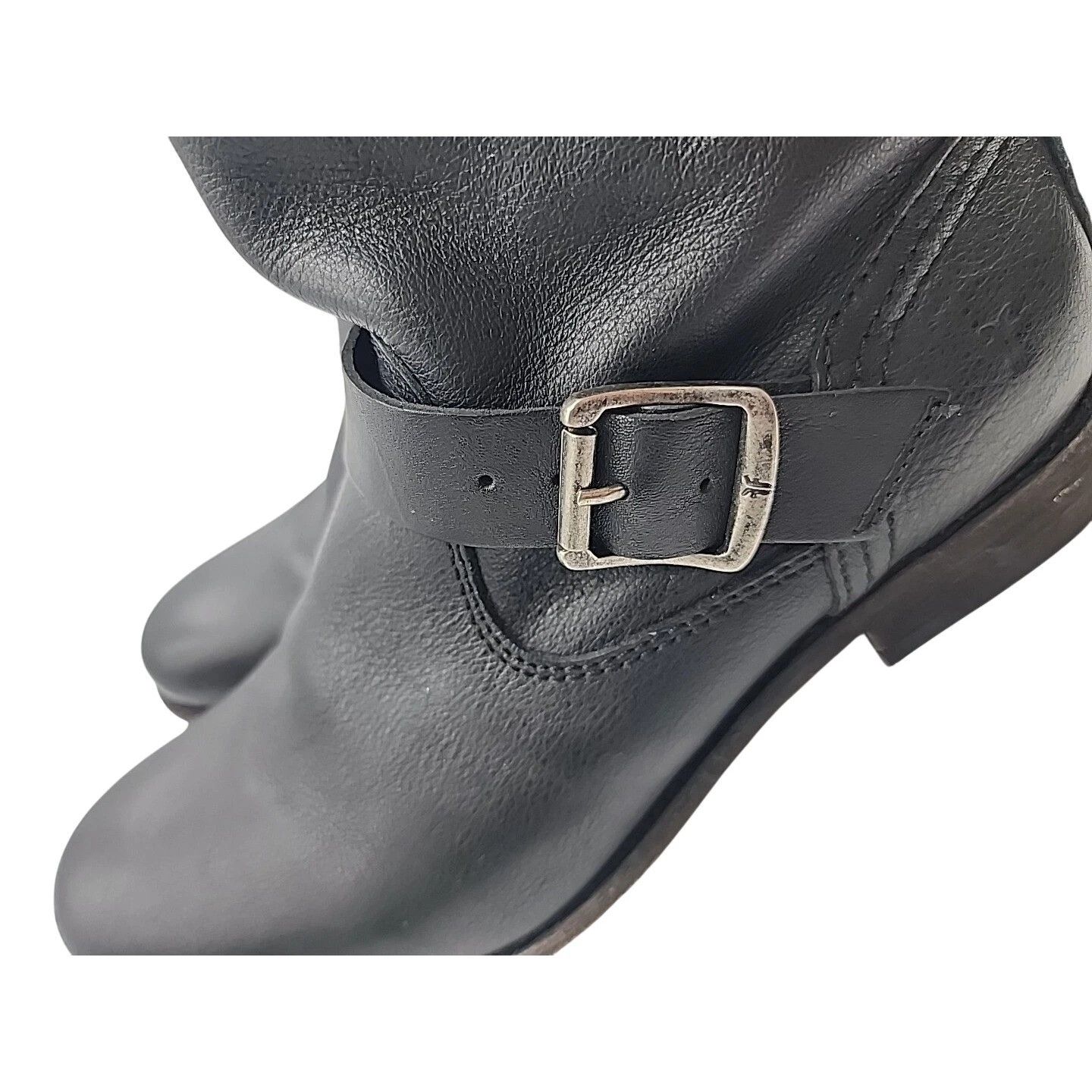 Frye Frye Engineer Boots Black Leather 7.5 M Buckle Size US 7.5 / EU 40-41 - 7 Thumbnail