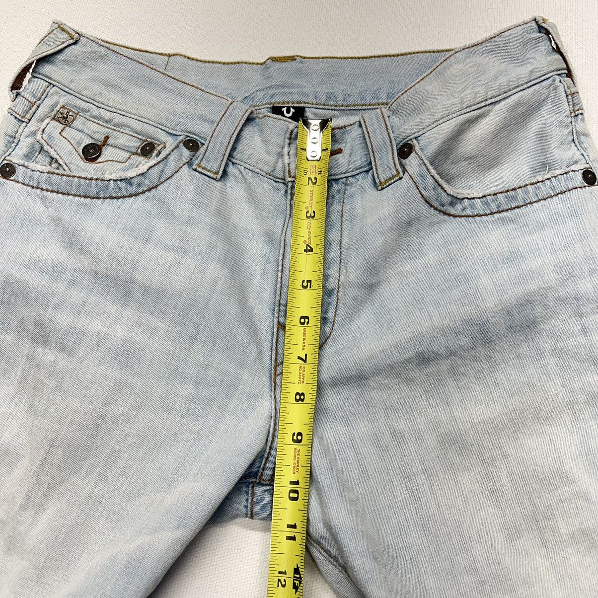 True Religion True Religion Jean Shorts Ricky Relaxed Straight Pocket Flap Size US 32 / EU 48 - 21 Thumbnail