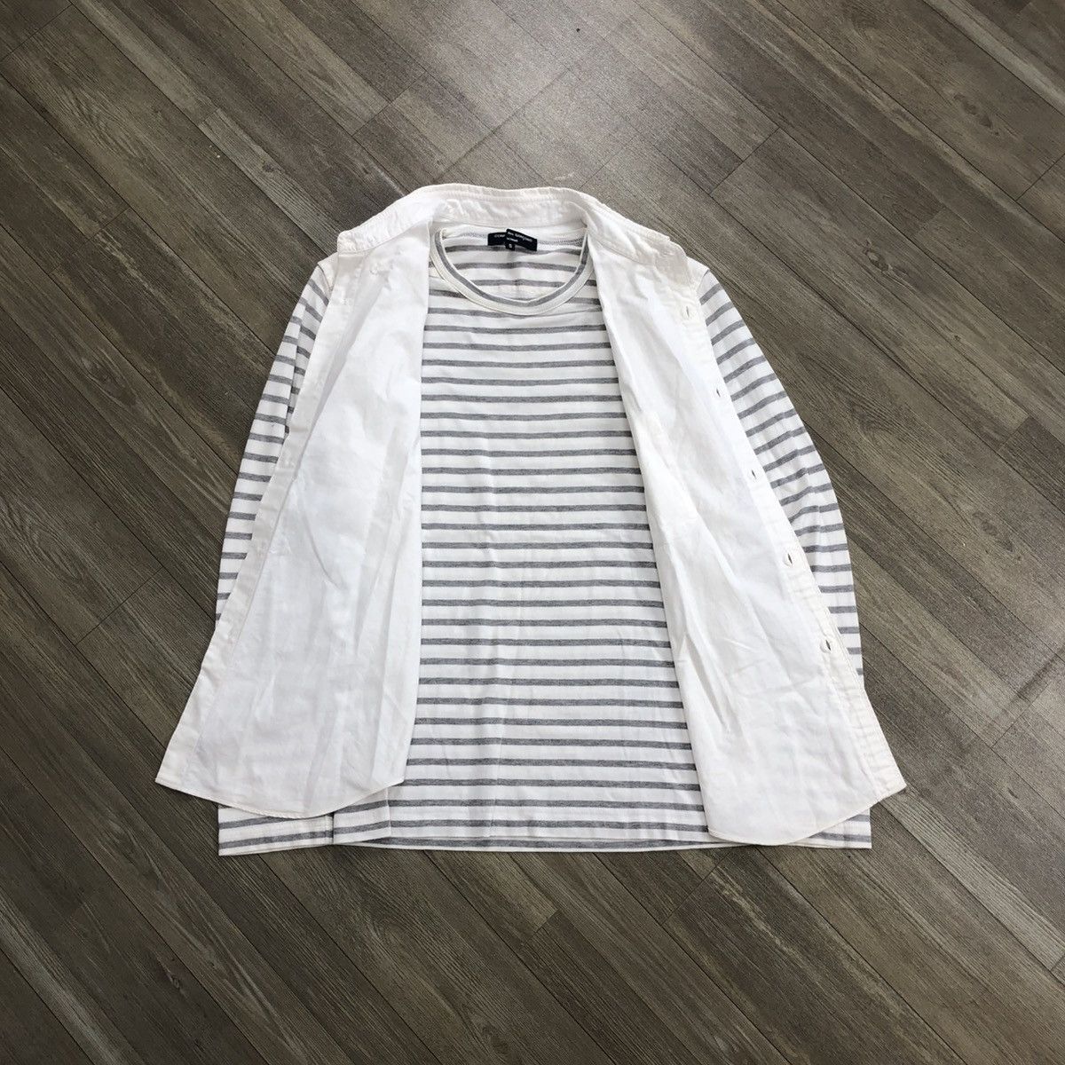 Comme des Garcons Homme AW11 Comme des Garcons Homme CDG Striped Shirt Designer Size US S / EU 44-46 / 1 - 3 Thumbnail