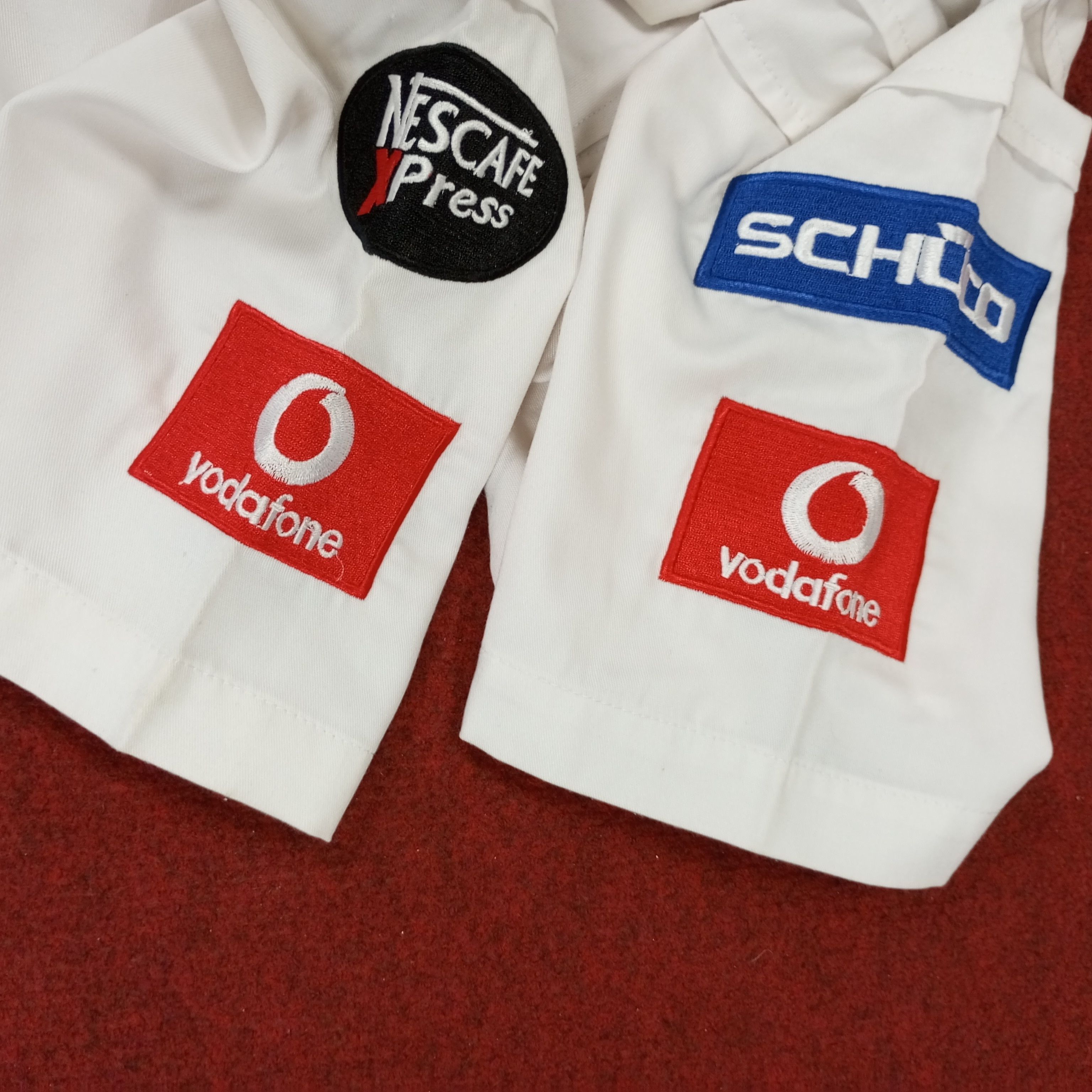 Mercedes-Benz × Vintage Mercedes Benz Santander Vodafone Workwear Style Shirt Size US L / EU 52-54 / 3 - 8 Thumbnail