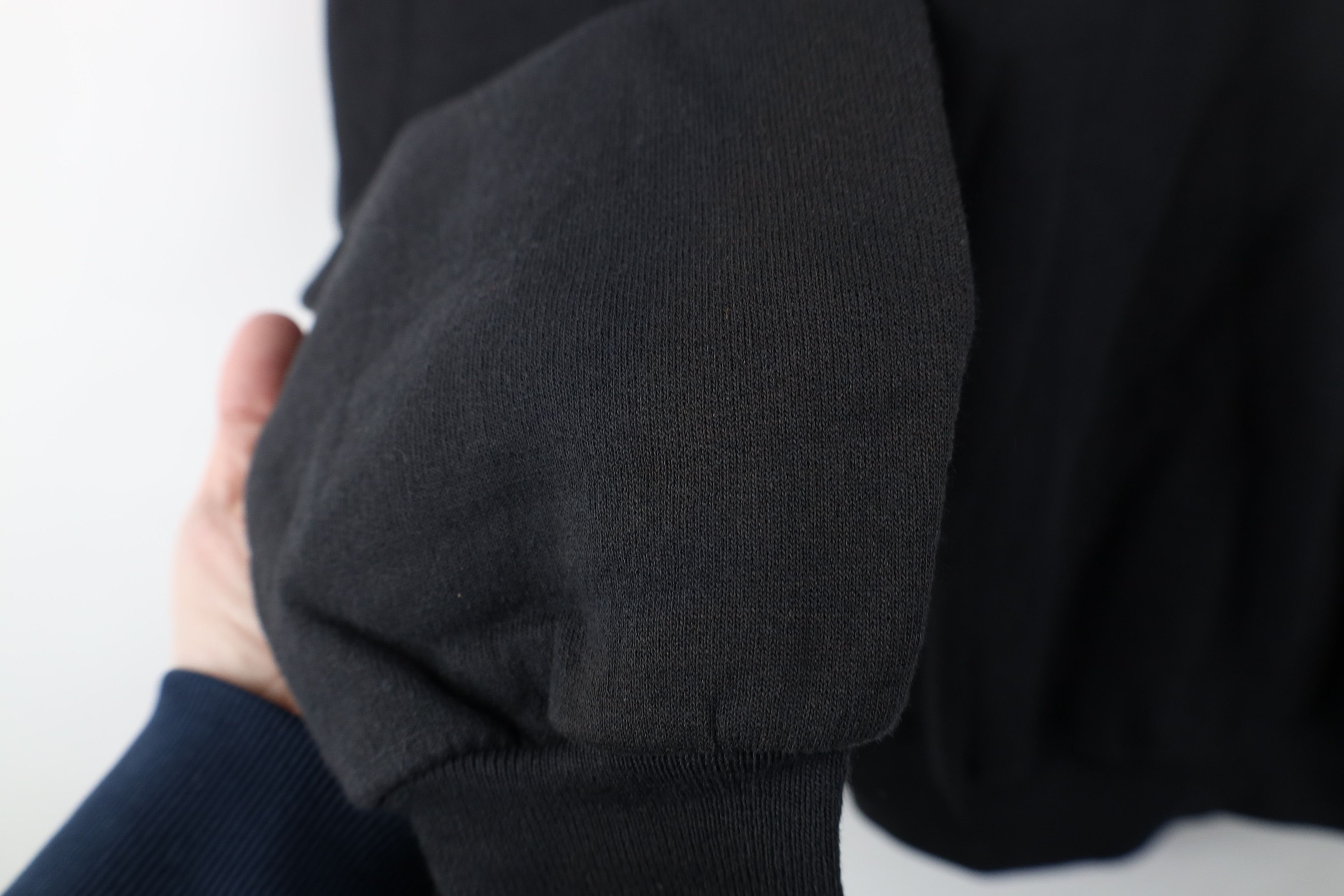 Vintage Vintage 90s Streetwear Blank Crewneck Sweatshirt Black Size XL / US 12-14 / IT 48-50 - 5 Thumbnail