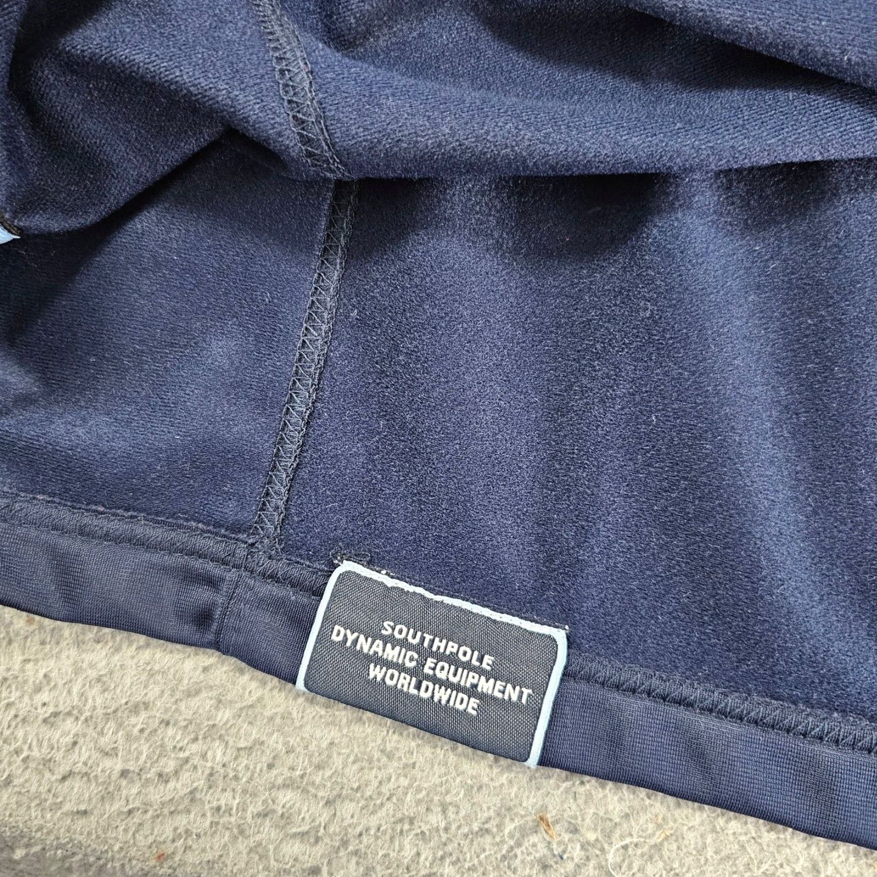 Southpole VINTAGE Southpole Jersey Football Mens 2XL Navy Pullover Fleece Lined Crew Neck Embroidered Jersey Thermal 100% Polyester"} Size US XXL / EU 58 / 5 - 5 Thumbnail