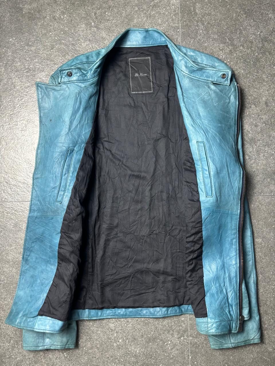 Tete Homme 2000s Tete Homme Asymmetric Leather Jacket Size US S / EU 44-46 / 1 - 8 Thumbnail