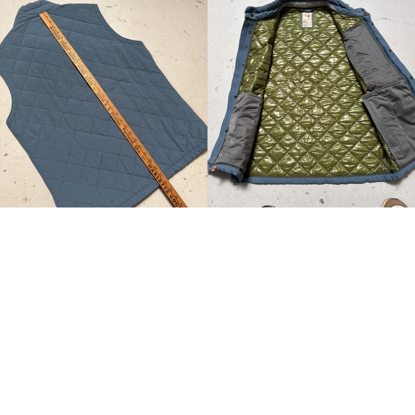 Relwen Relwen Quilted Insulated Full Zip Vest M Blue Unisex Adults Outdoor Classic Workwear - Mens Womens Size US M / EU 48-50 / 2 - 8 Thumbnail