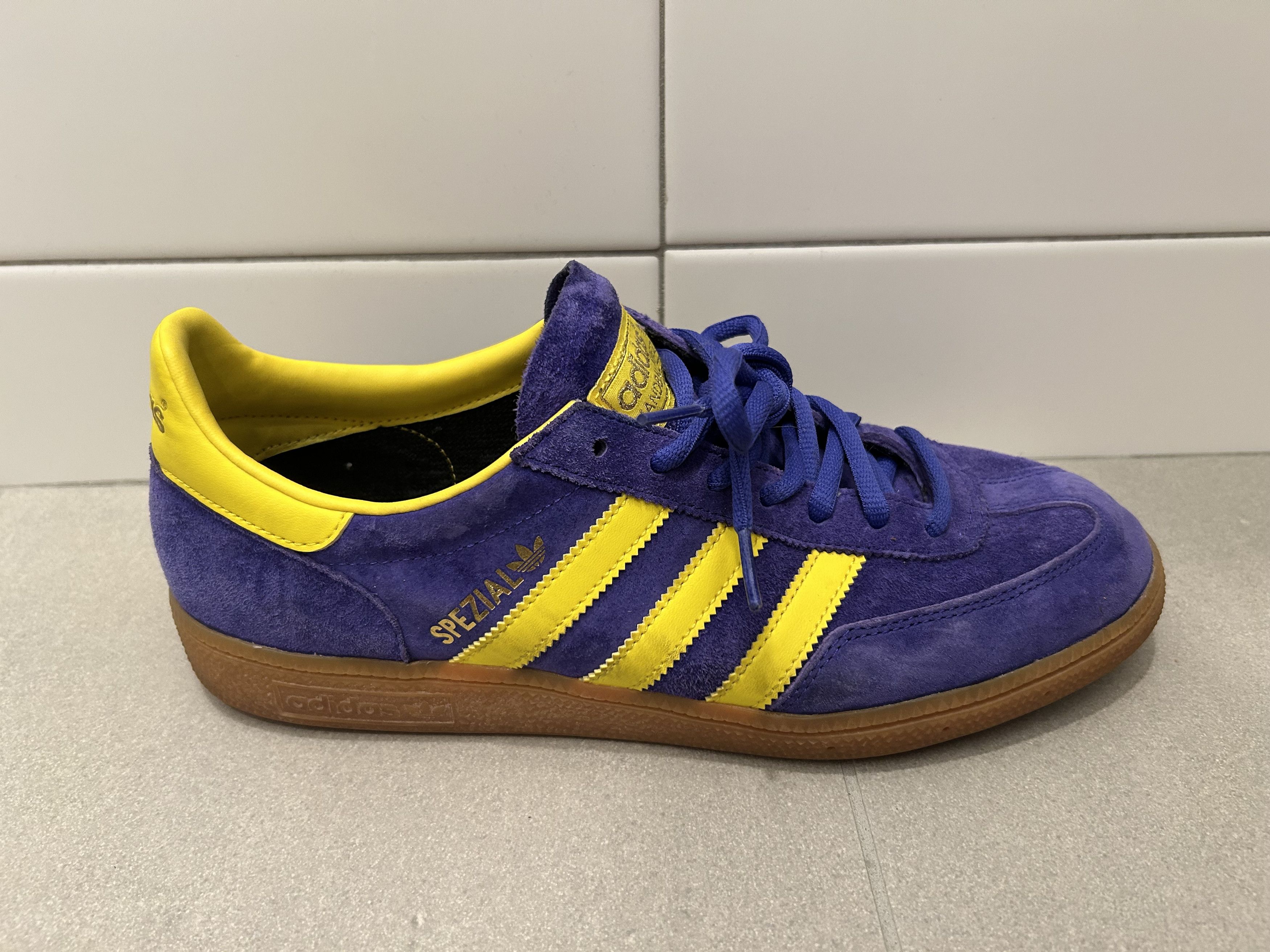 Adidas Adidas Spezial - Unique Purple and Yellow colorway Size US 9.5 / EU 42-43 - 8 Thumbnail