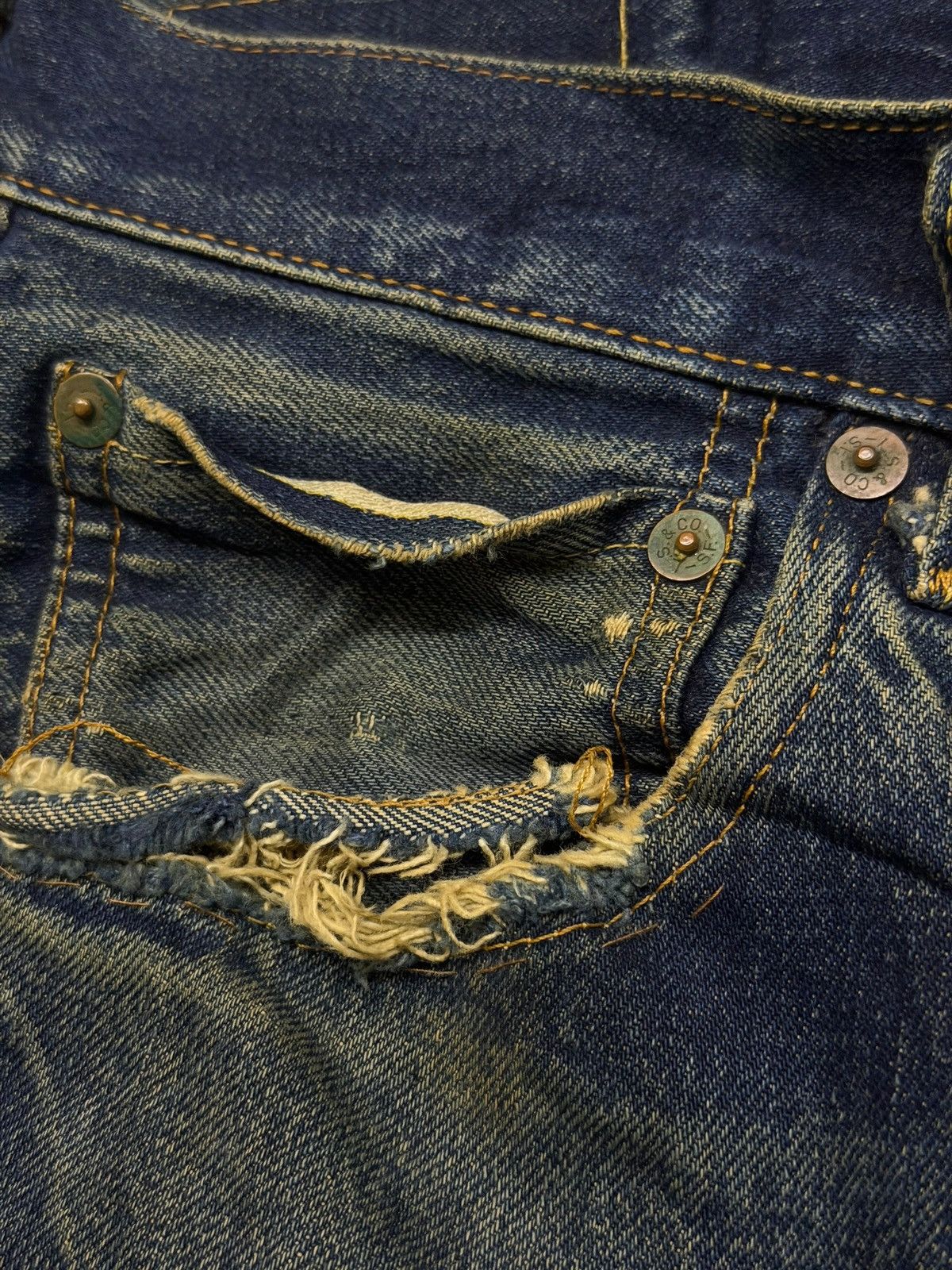 Levi's Vintage Clothing Vintage 00s Levi’s 501 Selvedge Big E USA Made 555 | W32 Size US 32 / EU 48 - 10 Thumbnail