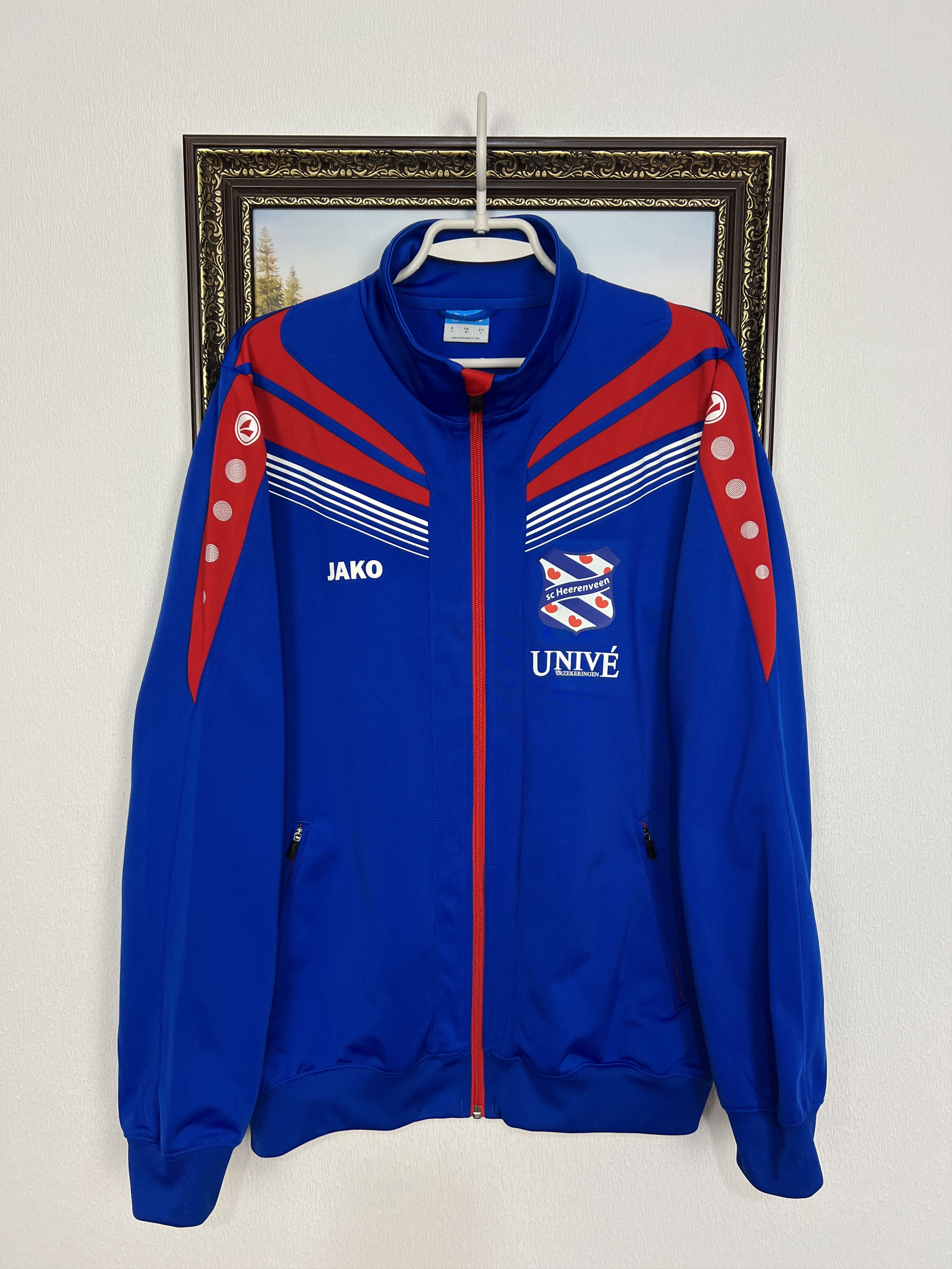 Vintage Jako SC Heerenveen Football Jacket Soccer Track Top Zip Rare Size US M / EU 48-50 / 2 - 1 Thumbnail