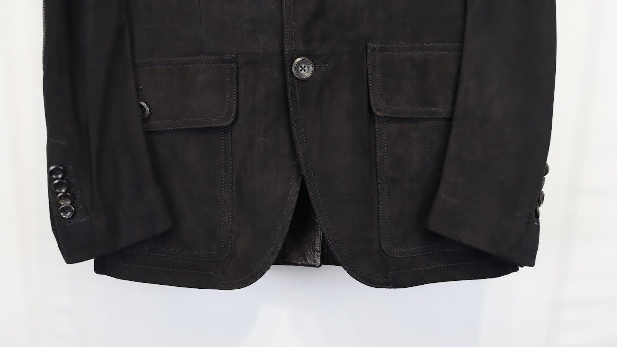Tom Ford o1rshd1 Suede Anteflor Jacket in Nero Size US M / EU 48-50 / 2 - 4 Thumbnail