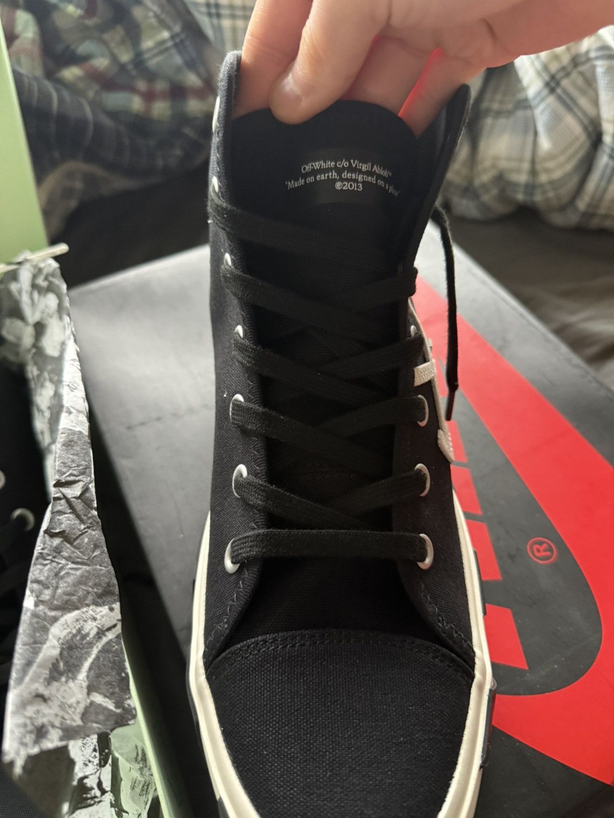 Off-White Off White Mid Top Vulcanized Canvas Size US 11 / EU 44 - 2 Thumbnail