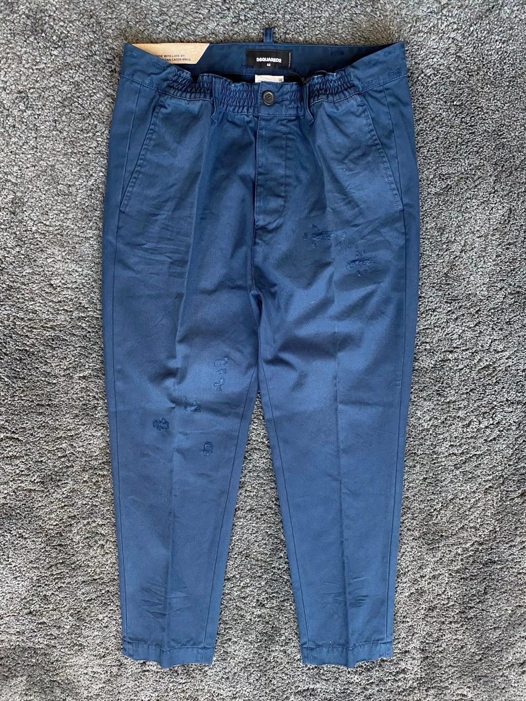 Dsquared2 Dsquared2 DAN ELASTIC blue slim cropped 90s Size US 28 / EU 44 - 1 Thumbnail