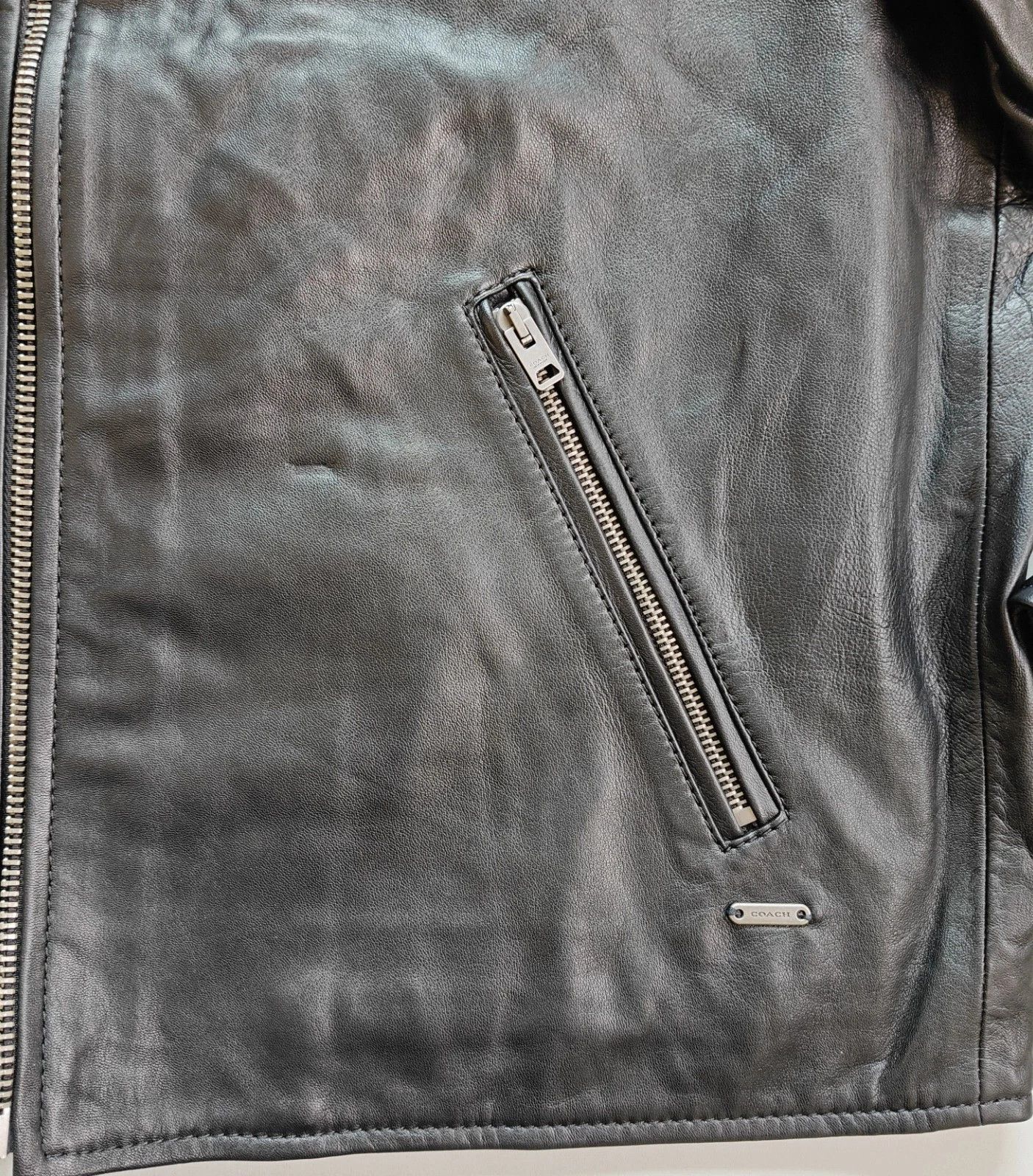 Coach Coach Leather Racer Jacket FTP 5054 Size US XL / EU 56 / 4 - 6 Thumbnail