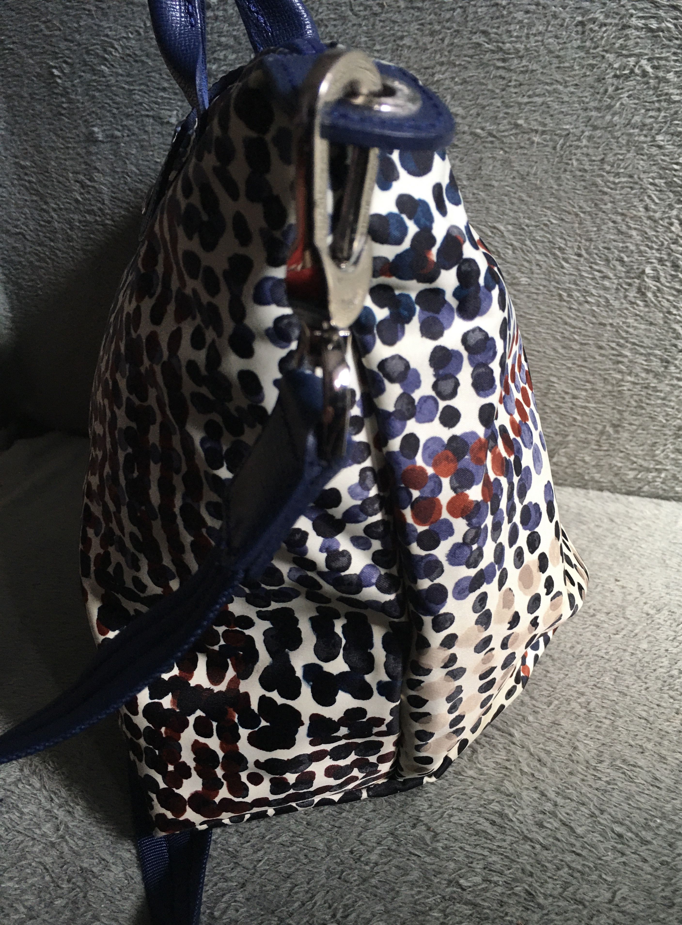 Longchamp LONGCHAMP Le Pliage Neo Blue Polka Dot Limited Edition Size ONE SIZE - 7 Thumbnail