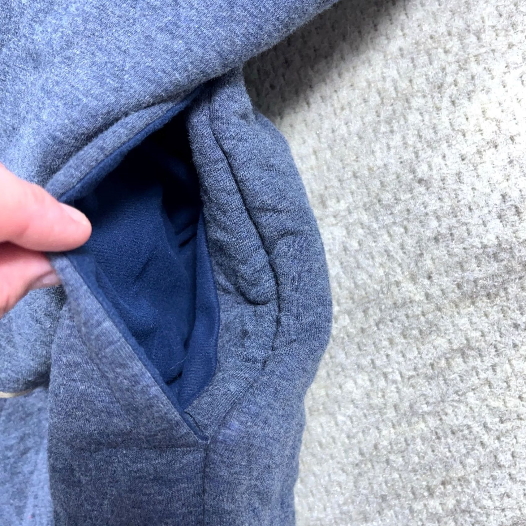 Stoic Stoic Sweater Men Medium Blue Tan Quilted Pullover Snap T Sweatshirt Adult Size US M / EU 48-50 / 2 - 2 Thumbnail