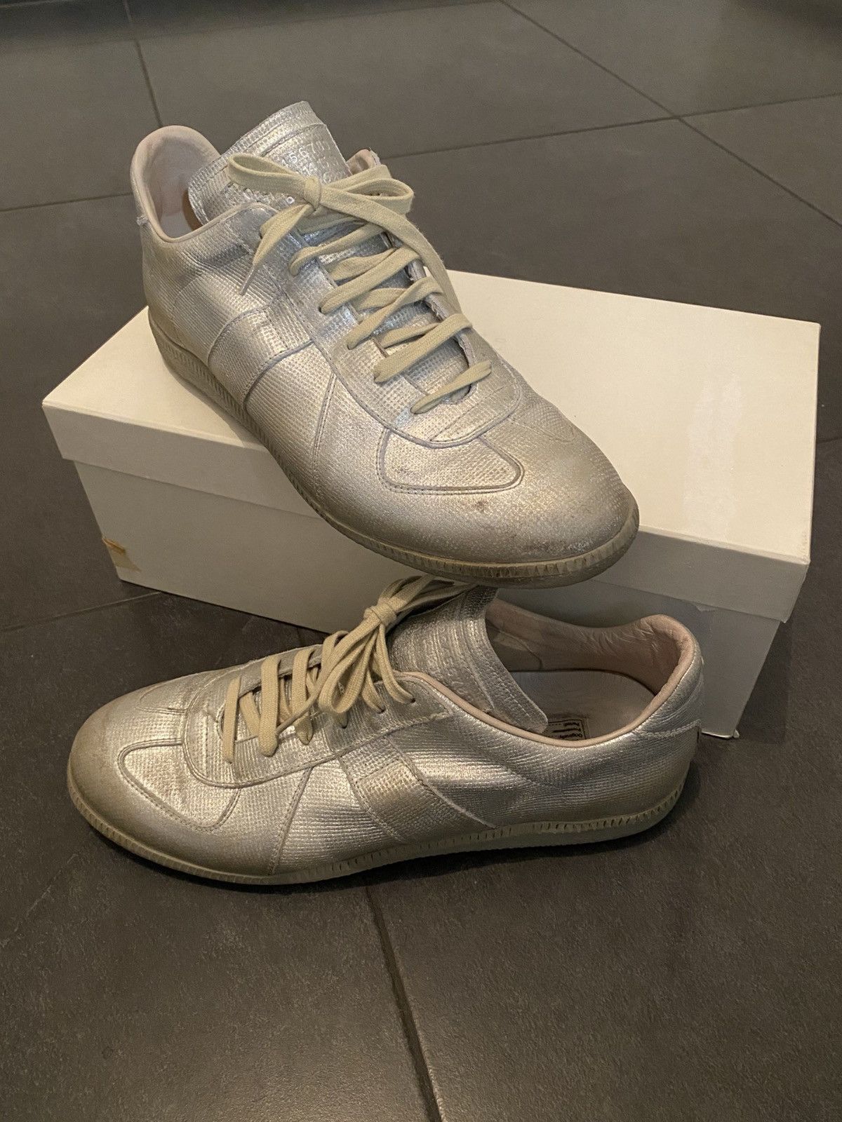 Maison Margiela vintage og 2013 maison margiela silver/chrome gats Size US 9.5 / EU 42-43 - 5 Thumbnail
