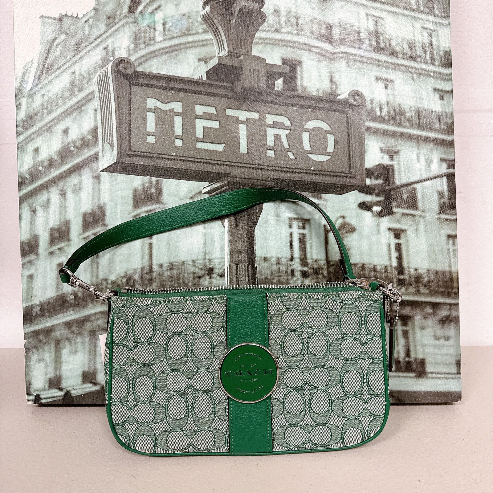 Coach Coach C8306 Lonnie Baguette crossbody In Signature Jacquard Size ONE SIZE - 1 Thumbnail