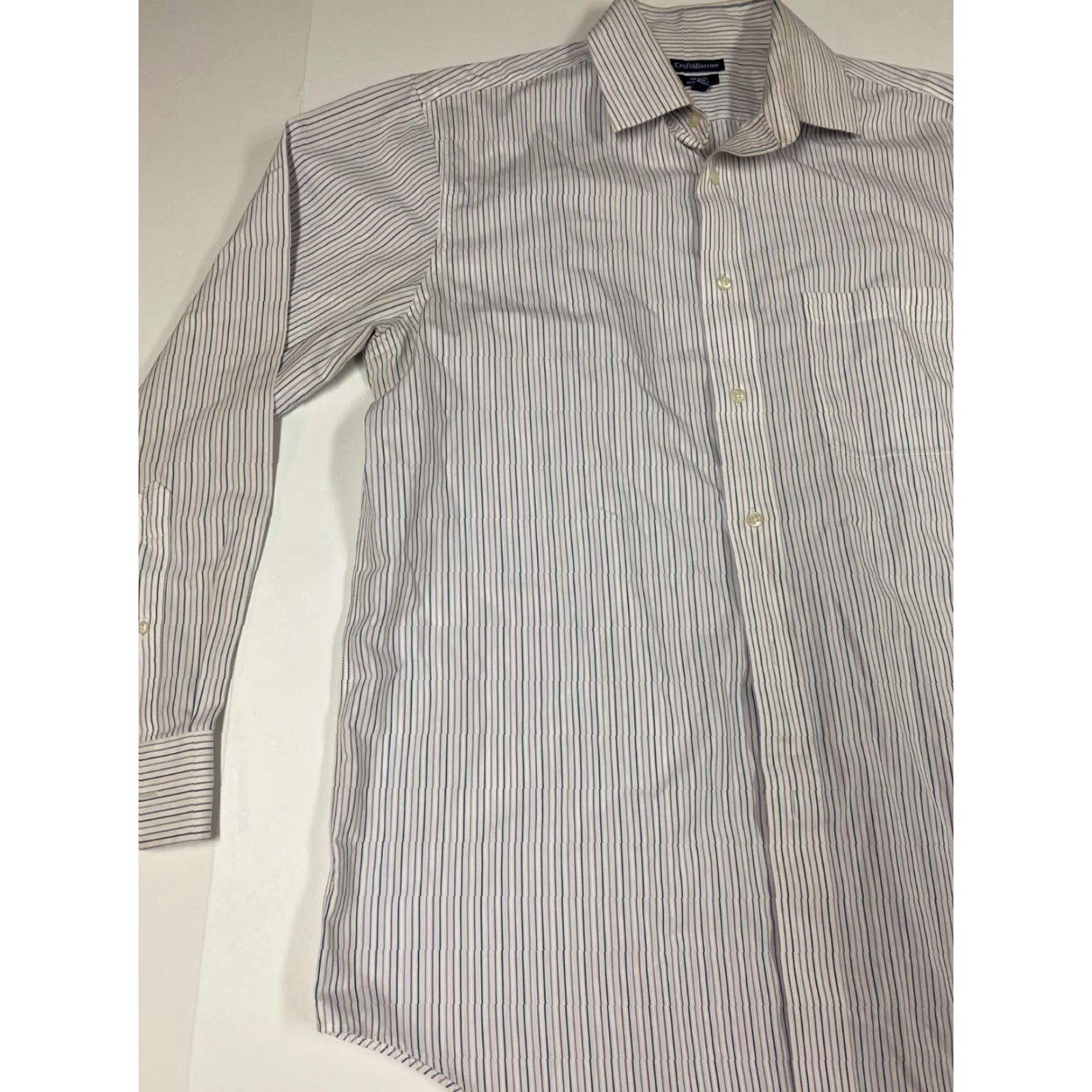 Croft & Barrow Croft & Barrow Mens Shirt 16 Striped Classic Fit No Iron Button Down Shirt Size US L / EU 52-54 / 3 - 3 Thumbnail