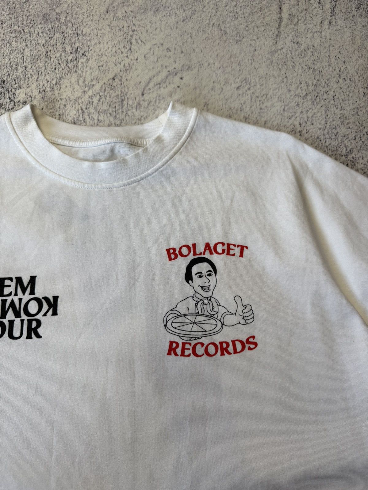 Band Tees Bolaget Records “Fem Komma Tour” 2023 Concert T-Shirt White Size US S / EU 44-46 / 1 - 5 Thumbnail