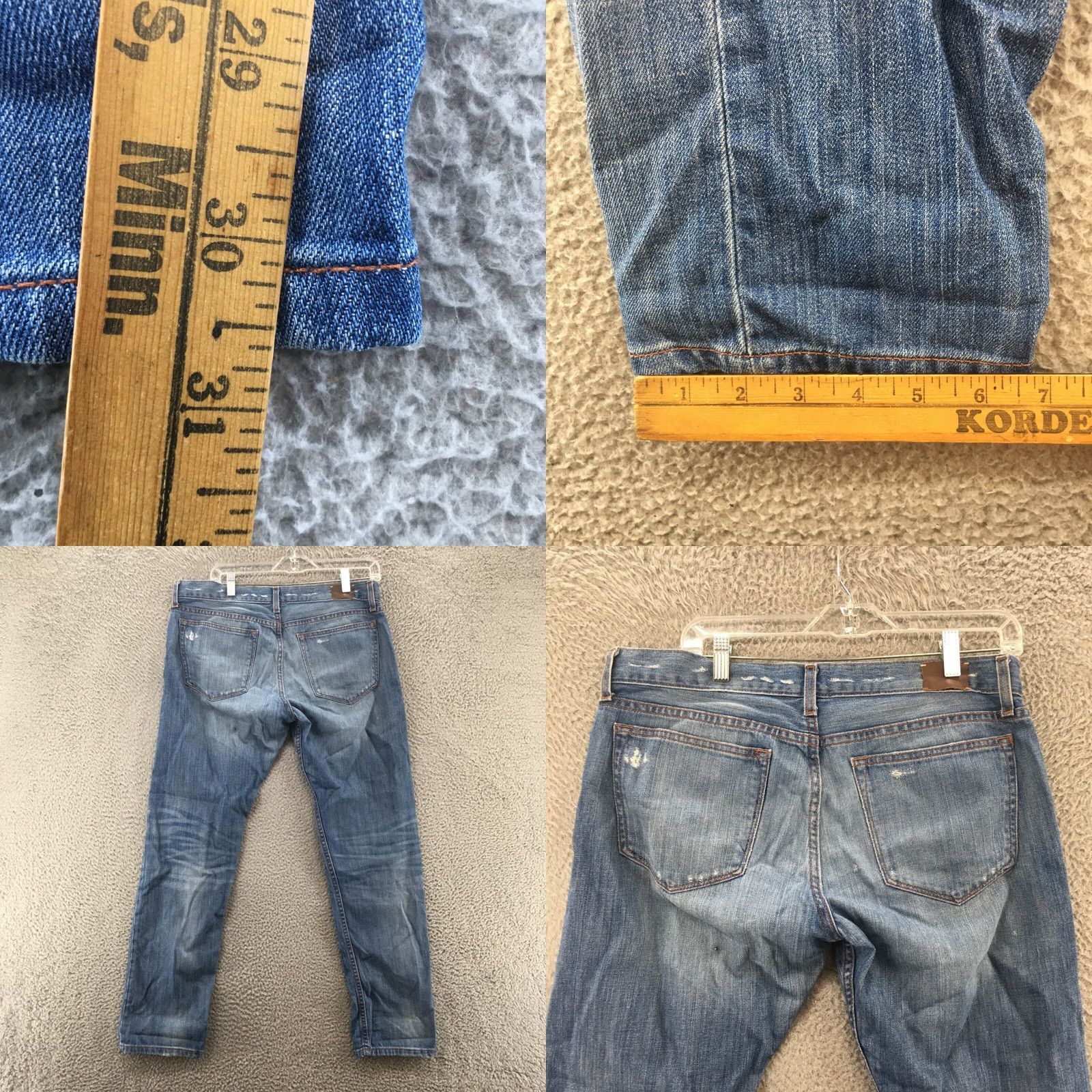 Banana Republic Banana Republic Jeans Mens 30 Blue Light Wash Denim Mid Rise Zip Straight Leg 5-Pocket Regular Cotton Denim Jeans Mens Boys? Size US 30 / EU 46 - 8 Thumbnail