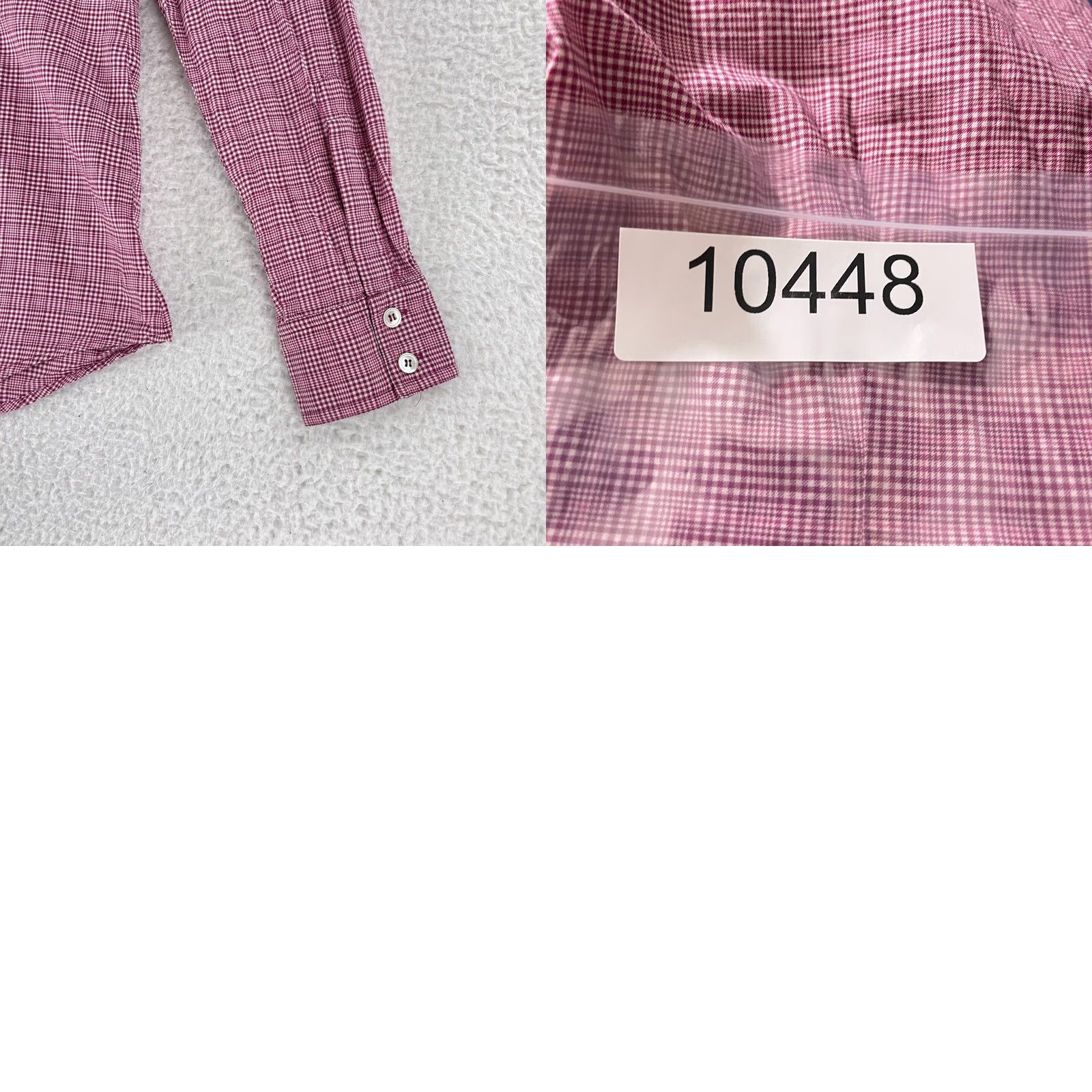 Theory Theory Button-Up Shirt Womens Large Red Plaid 100% Cotton Casual Long Sleeve Shirt Size L / US 10 / IT 46 - 9 Thumbnail