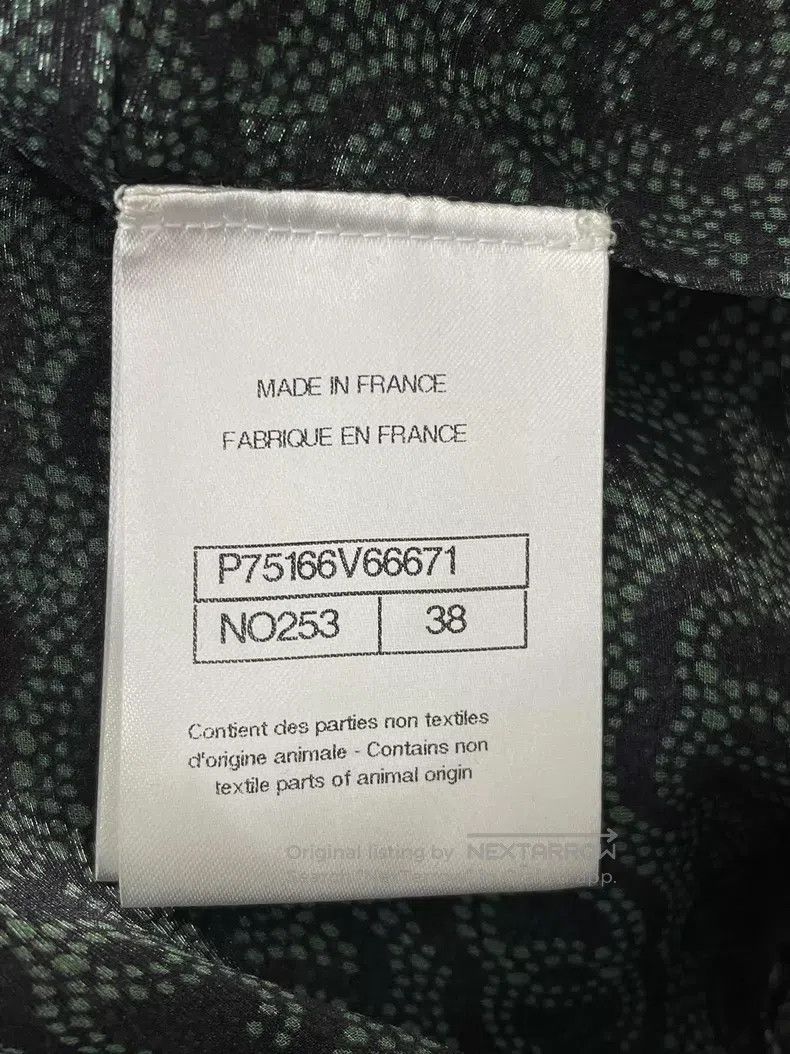 Chanel Chanel Dark green full logo silk shirt Size XS / US 0-2 / IT 36-38 - 5 Thumbnail