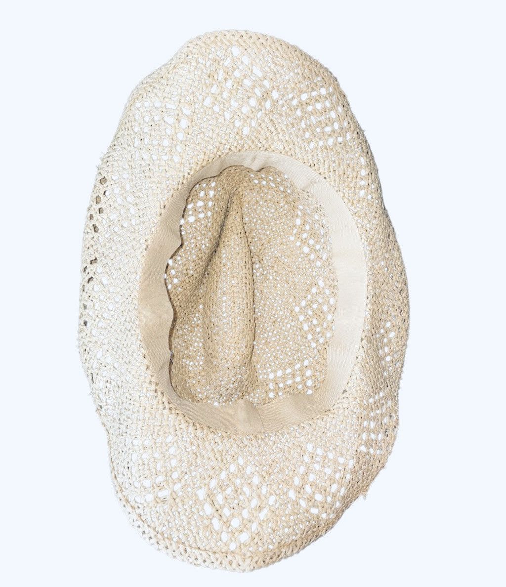 Vintage Vintage Sundance Crochet Raffia Cowboy Hat Size ONE SIZE - 2 Thumbnail