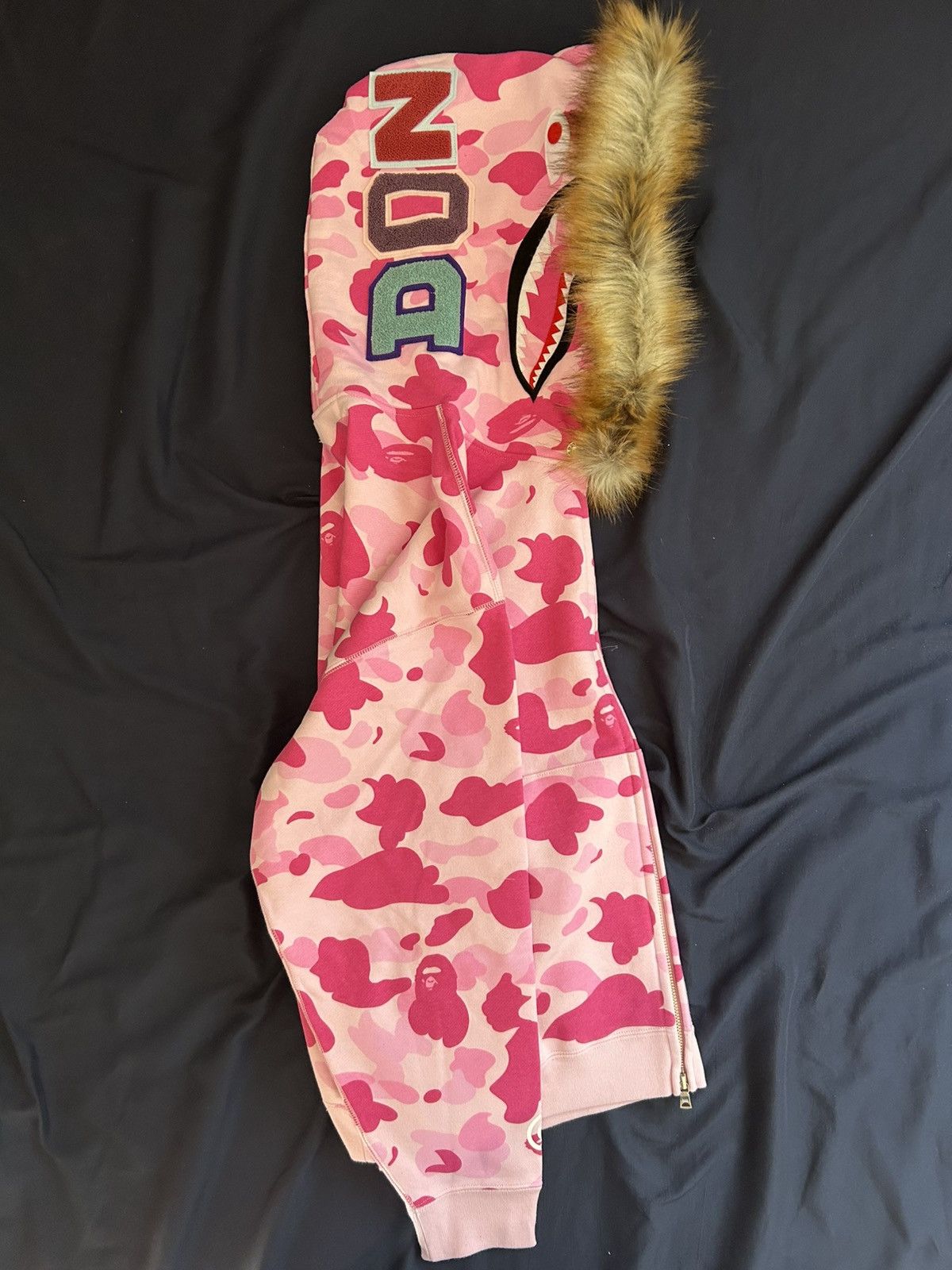 Bape BAPE X CACTUS JACK X DON TOLIVER FAUX FUR SHARK ZIP HOODIE Size US M / EU 48-50 / 2 - 3 Thumbnail